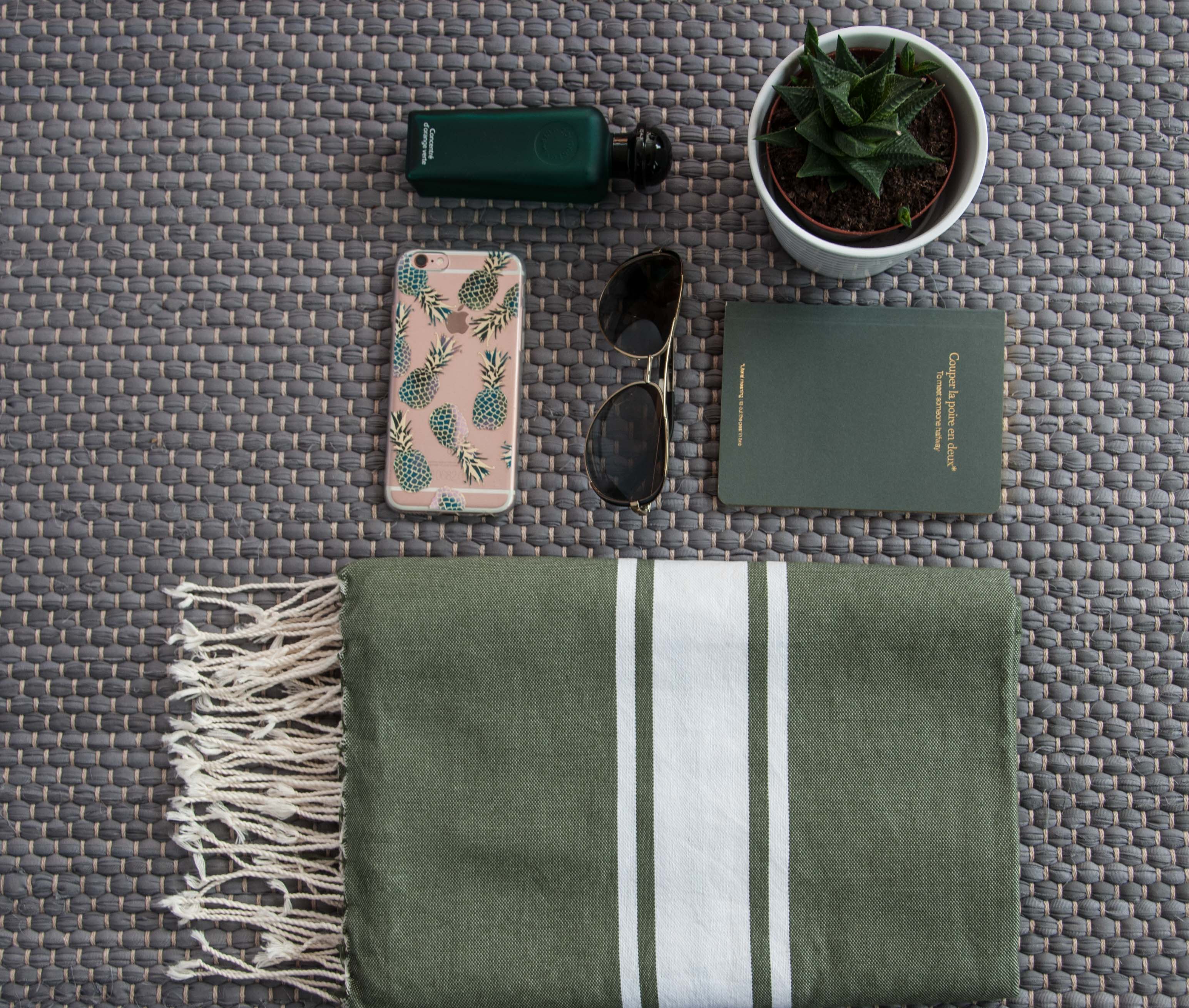 Fouta - Coton - Vert Kaki - St Tropez - Image 12