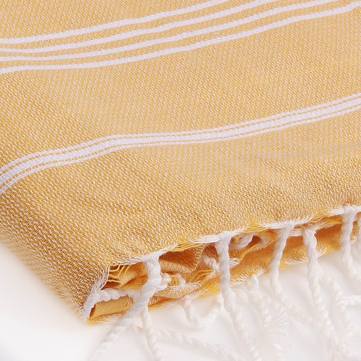 Fouta - Coton - Jaune Safran - Mykonos - Image 3