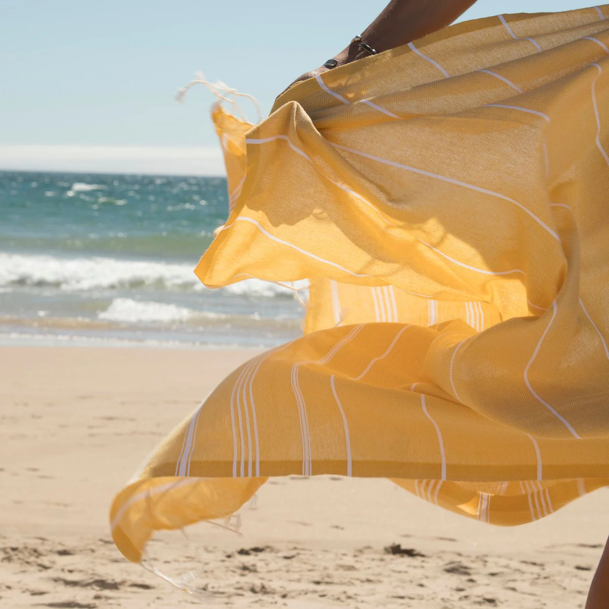 Fouta - Coton - Jaune Safran - Mykonos - Image 4