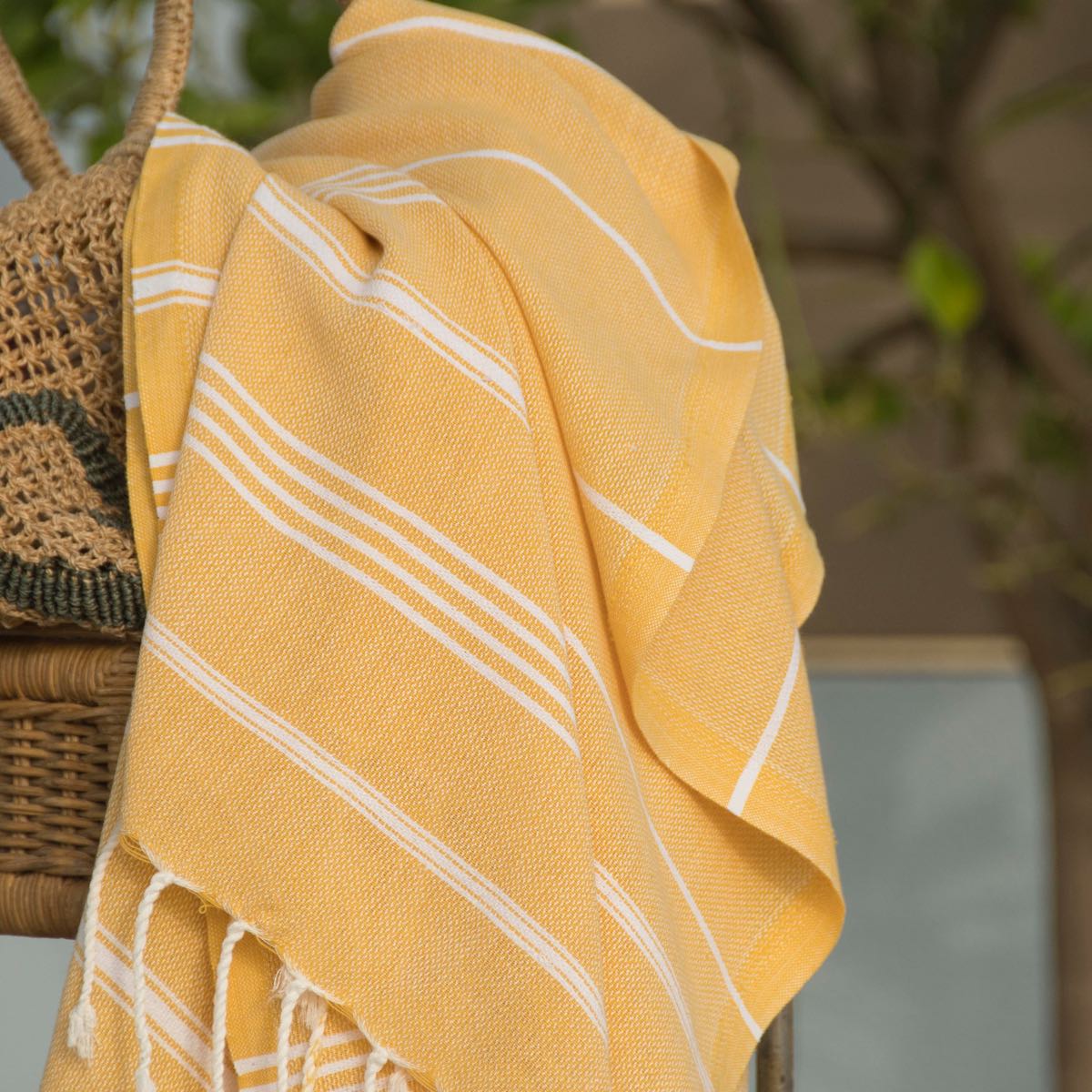 Fouta - Coton - Jaune Safran - Mykonos - Image 5