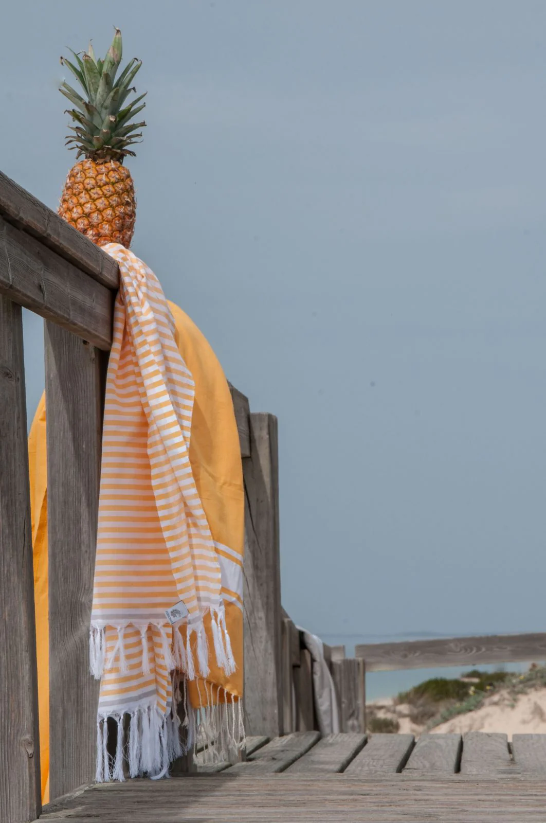 Fouta - Coton - Jaune Safran - St Tropez - Image 2