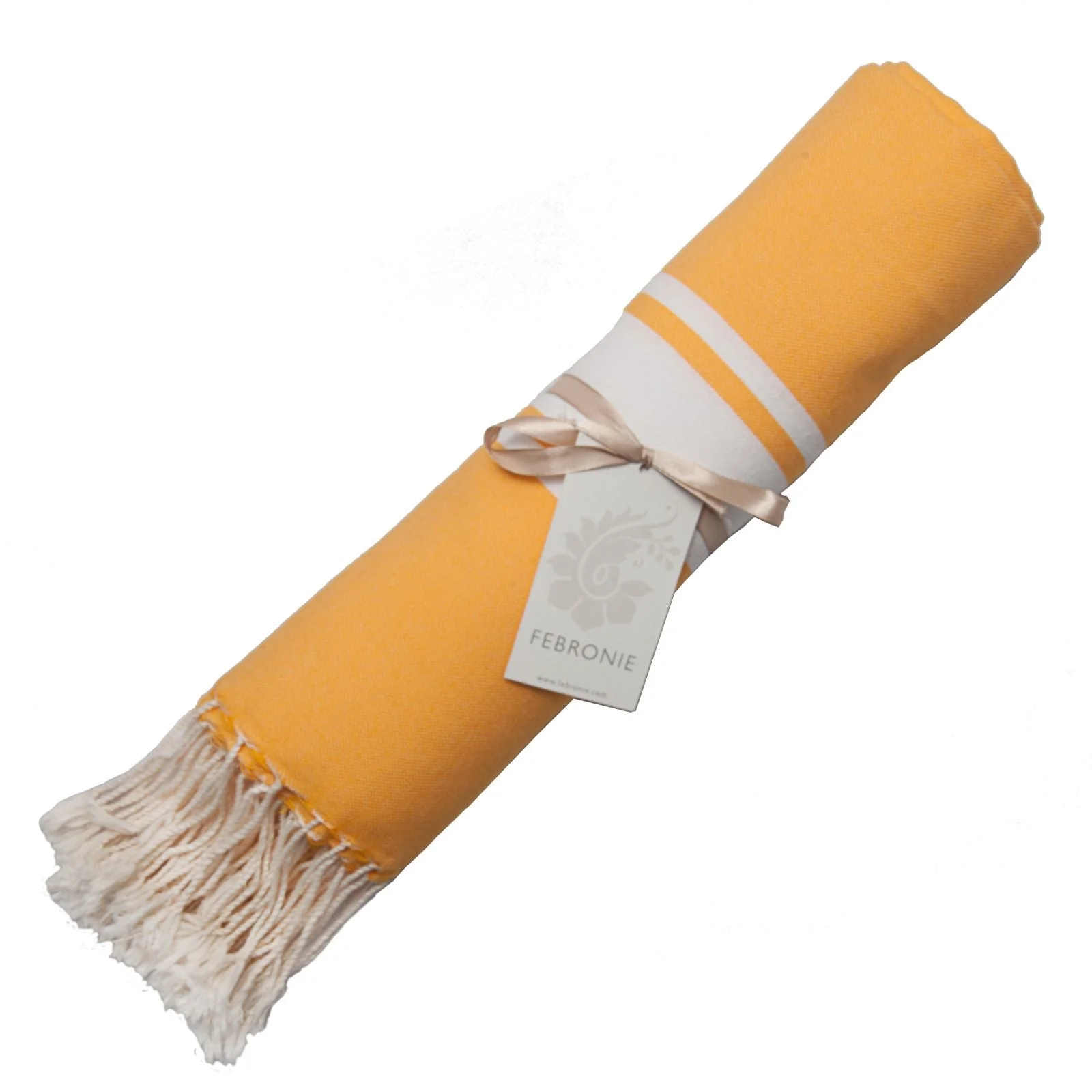 Fouta - Coton - Jaune Safran - St Tropez - Image 4