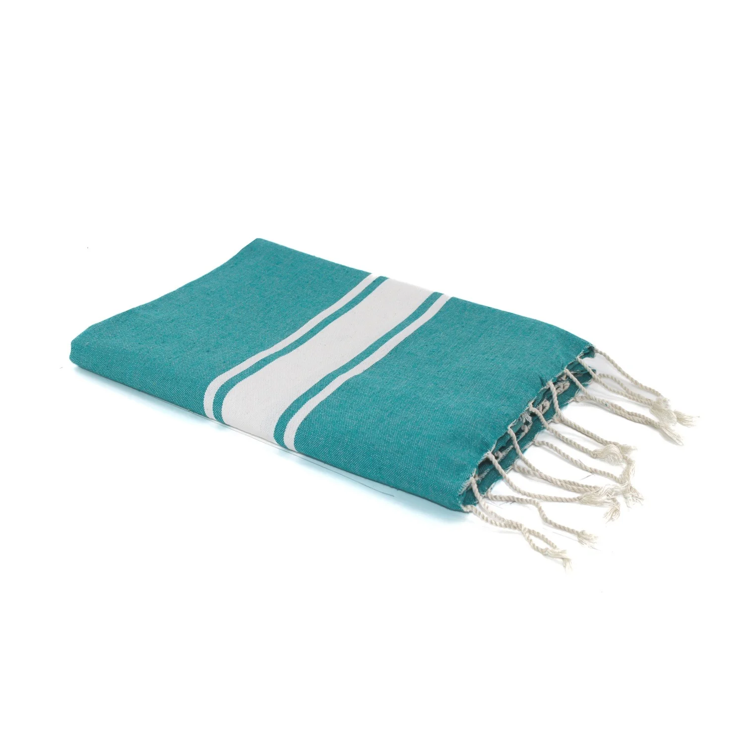 Fouta - Coton - Vert Canard - St Tropez - Image 2