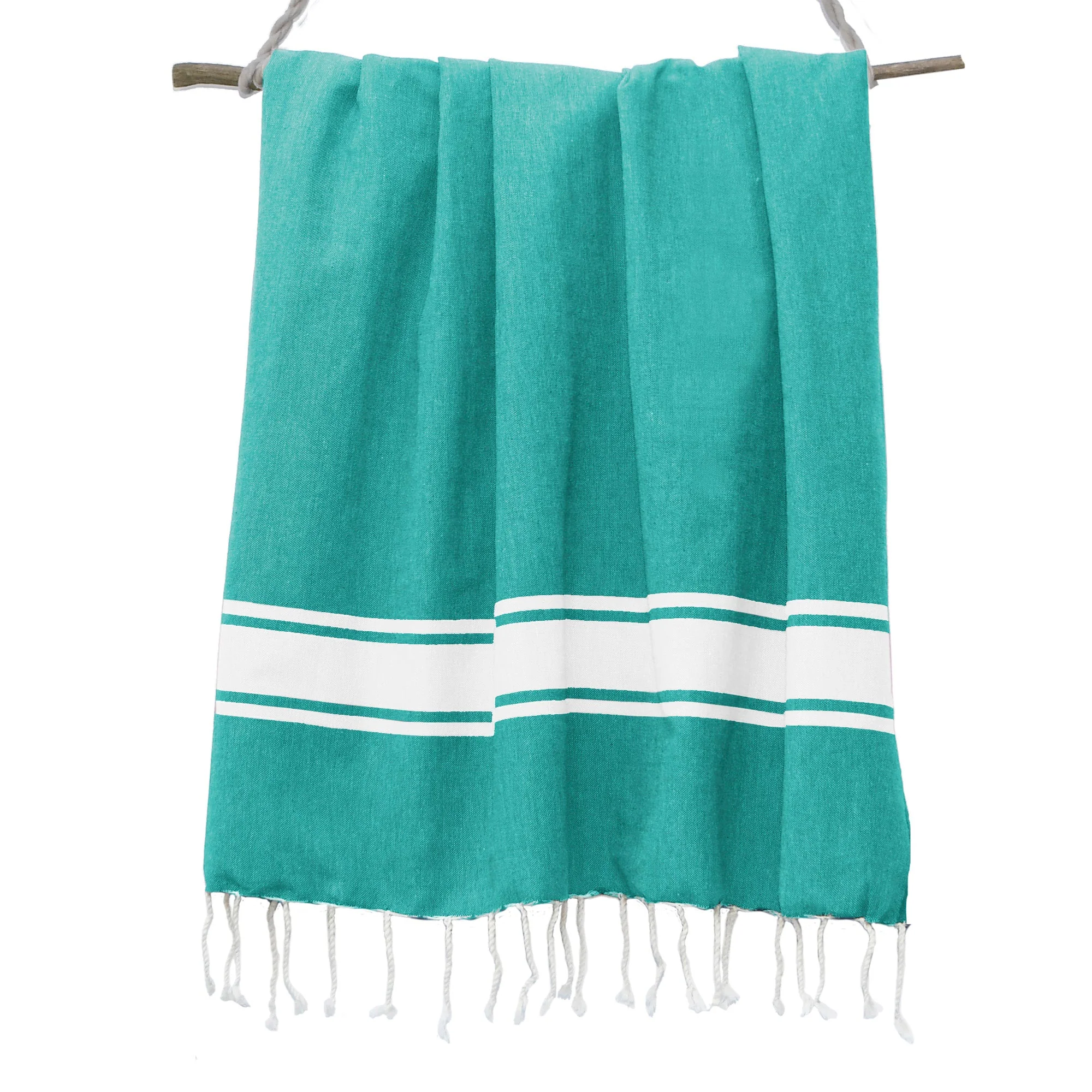 Fouta - Coton - Vert Canard - St Tropez - Image 4