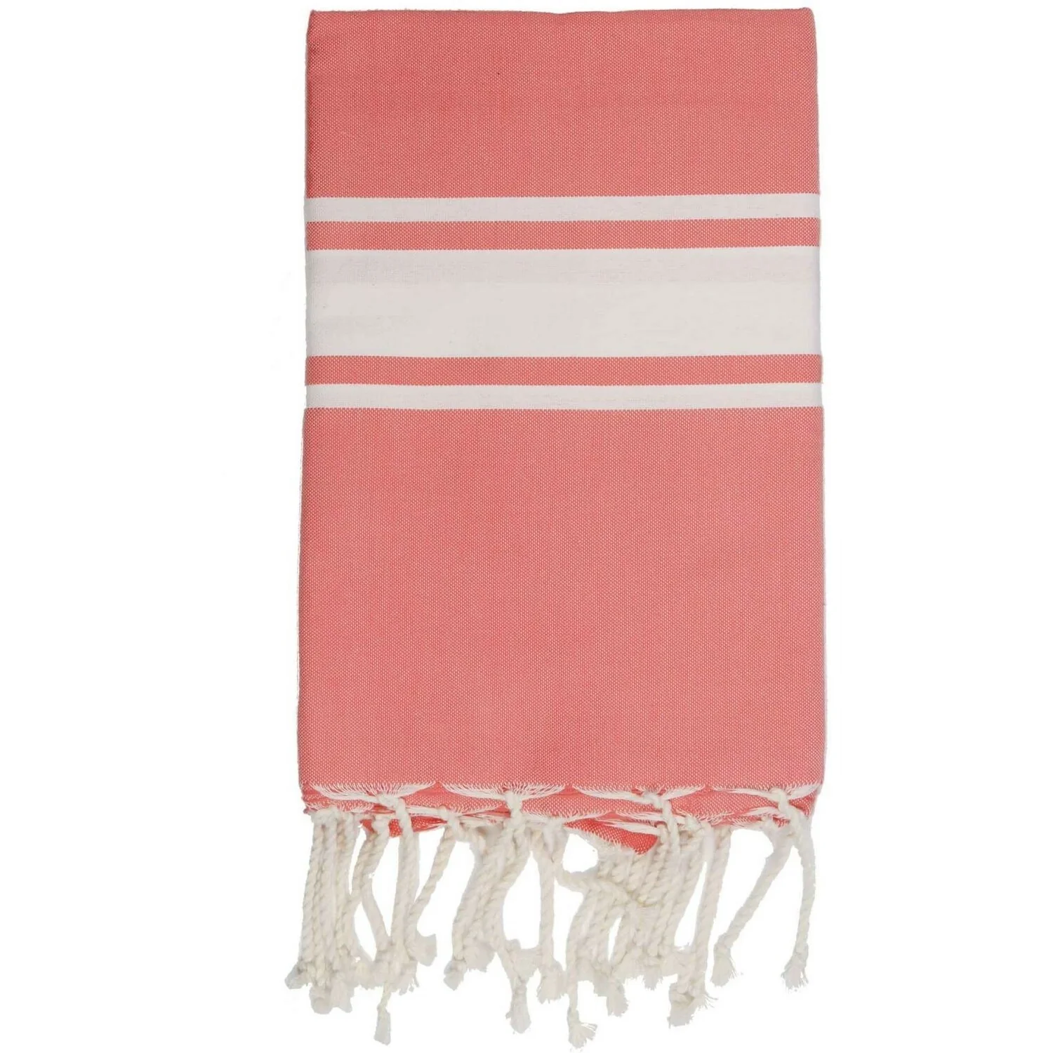 Fouta - Coton - Orange Corail - St Tropez - Image 2