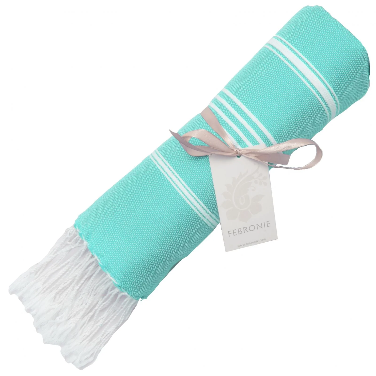 Fouta - Coton - Vert Turquoise - Mykonos - Image 2