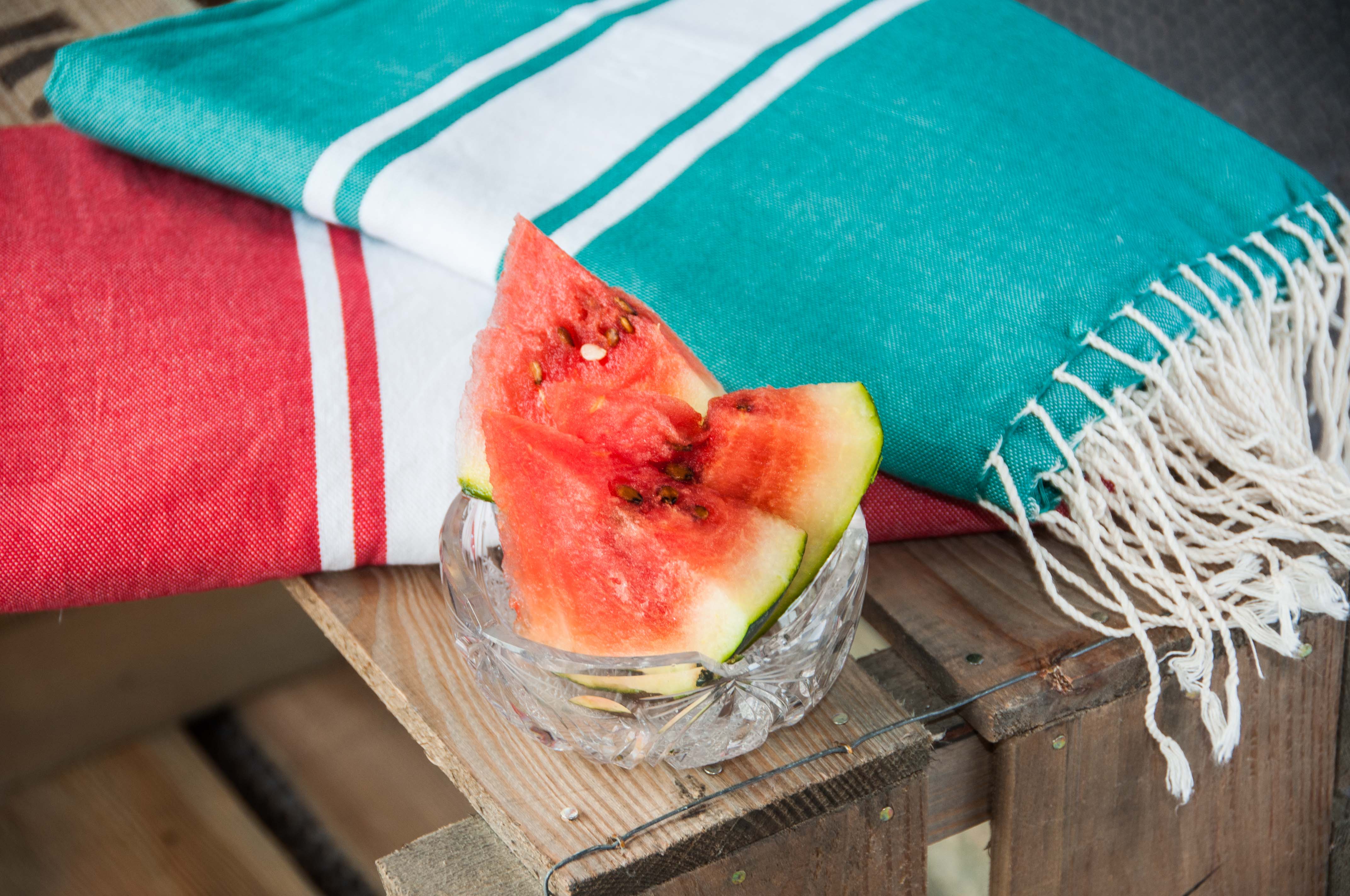 Fouta - Coton - Vert Turquoise - St Tropez - Image 2