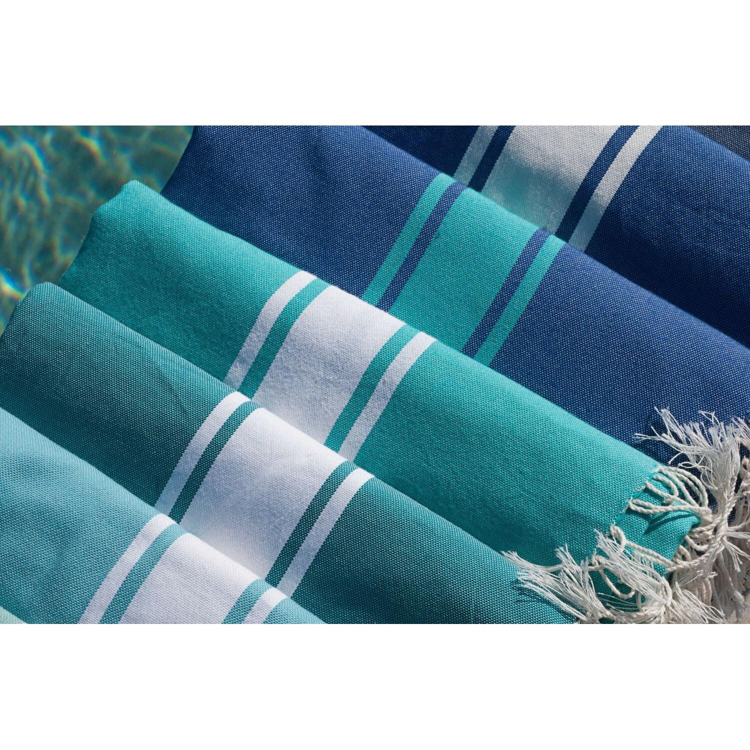 Fouta - Coton - Vert Turquoise - St Tropez - Image 6