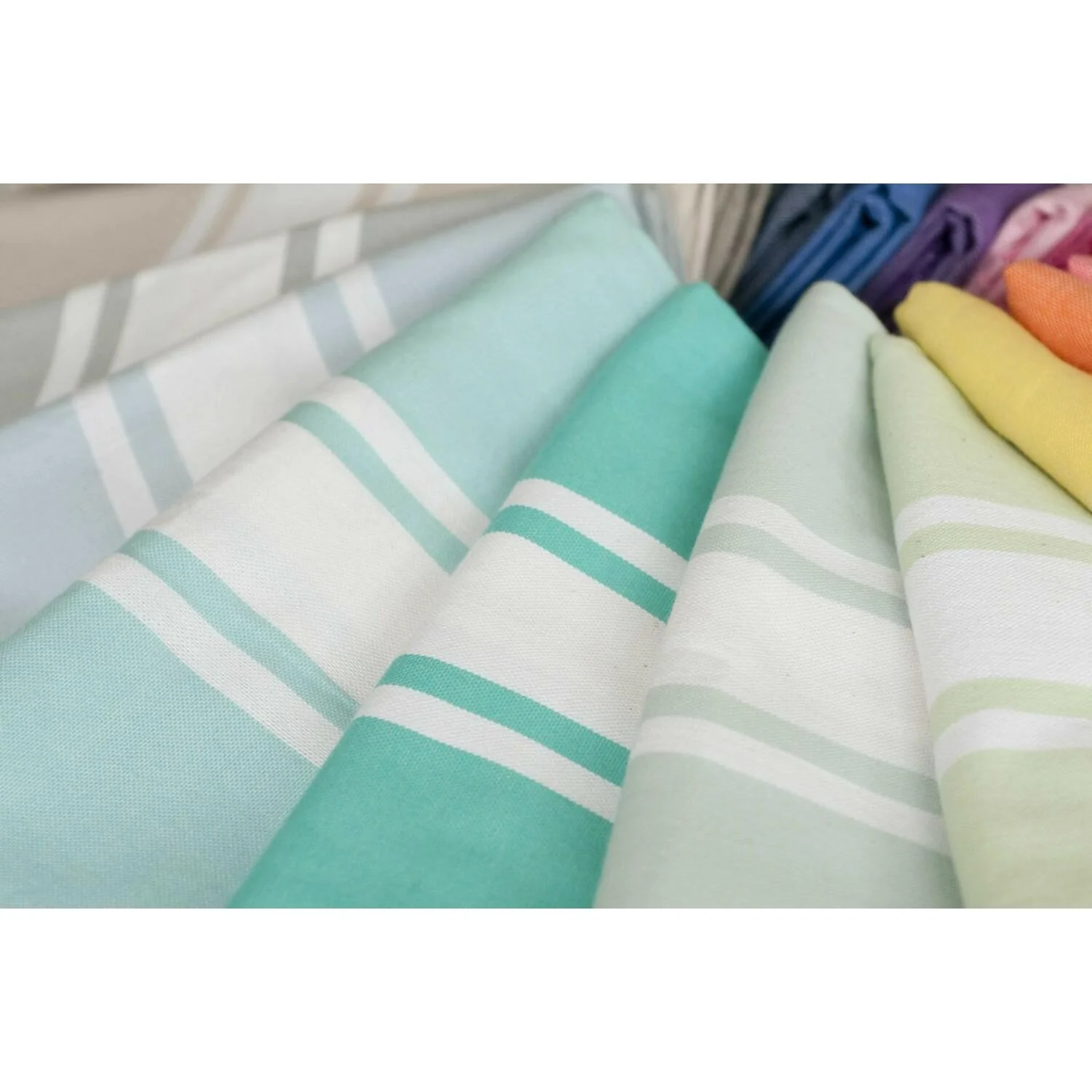 Fouta - Coton - Vert Turquoise - St Tropez - Image 8