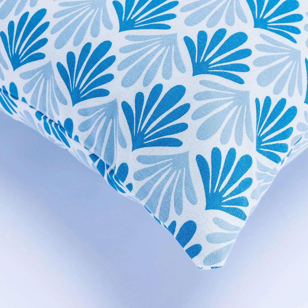 Housse De Coussin D'Extérieur - Coton - Bleu - Peacock - Image 4