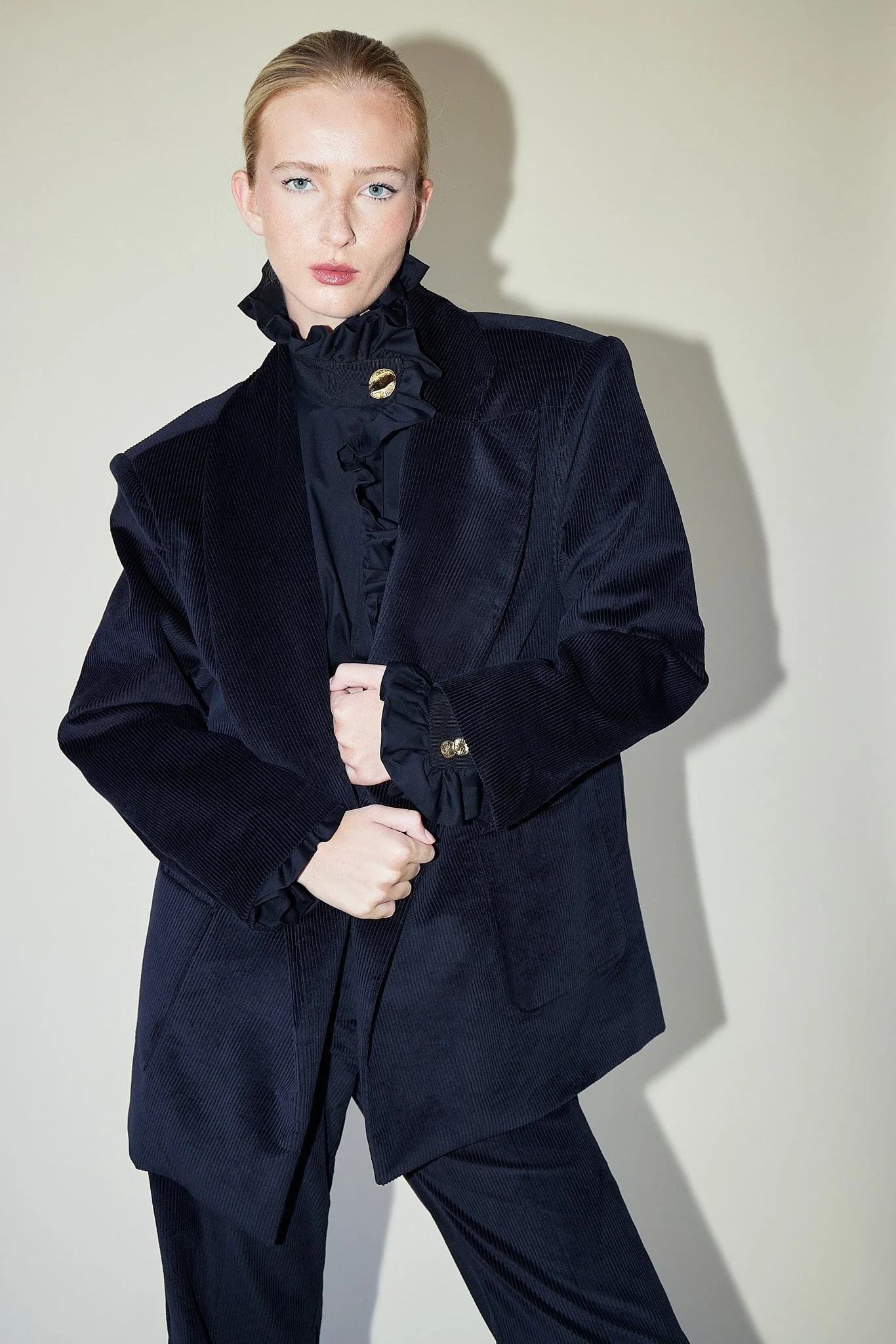 Blazer Felix - Black Corduroy - Femme - Image 3