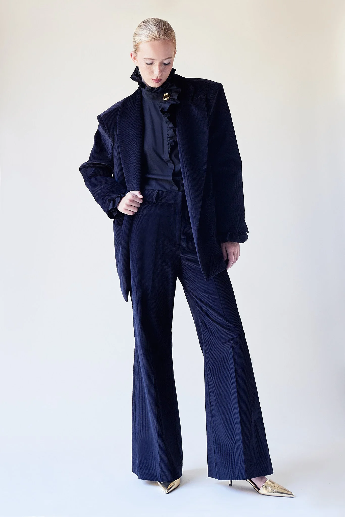 Blazer Felix - Black Corduroy - Femme - Image 5