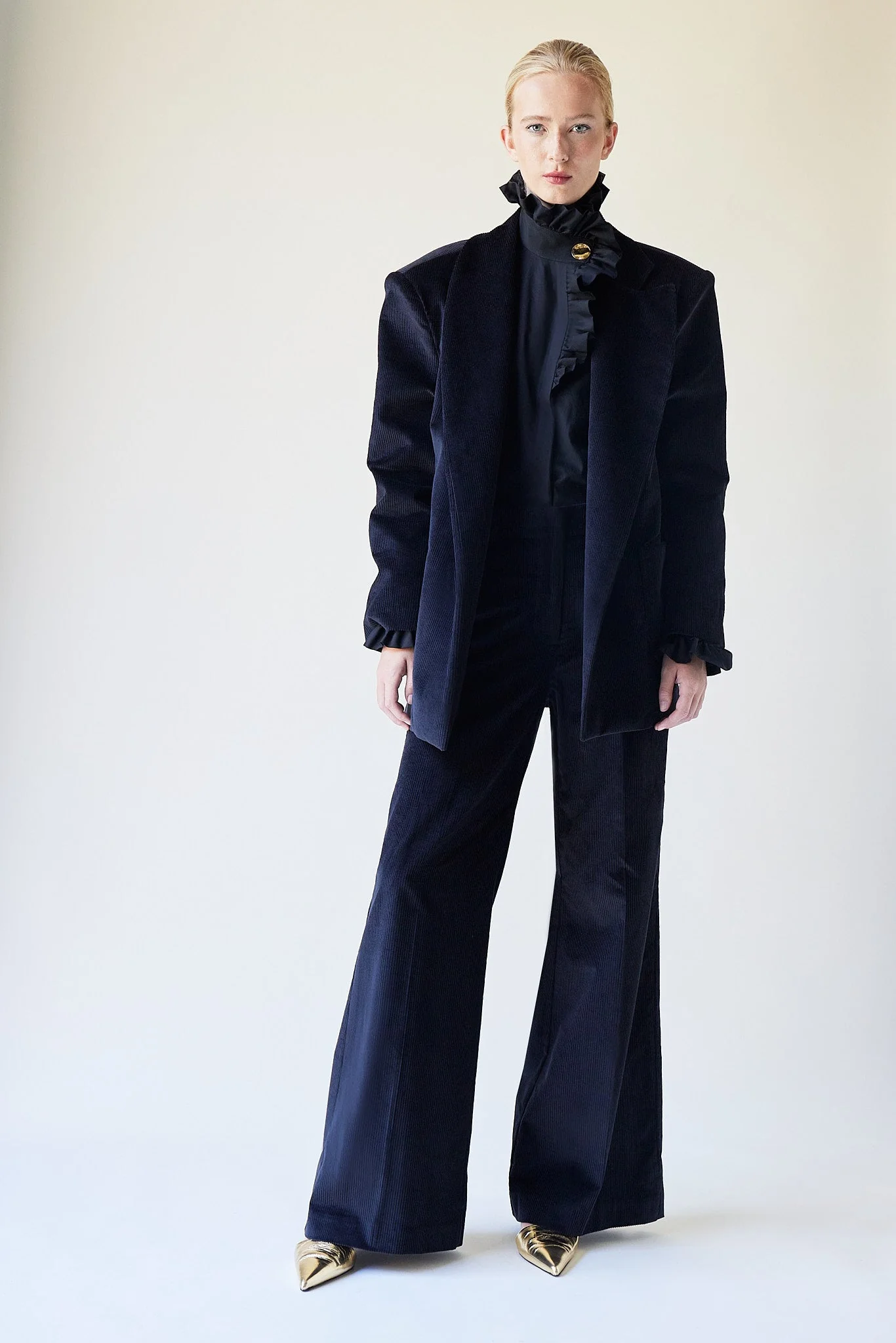 Blazer Felix - Black Corduroy - Femme - Image 6
