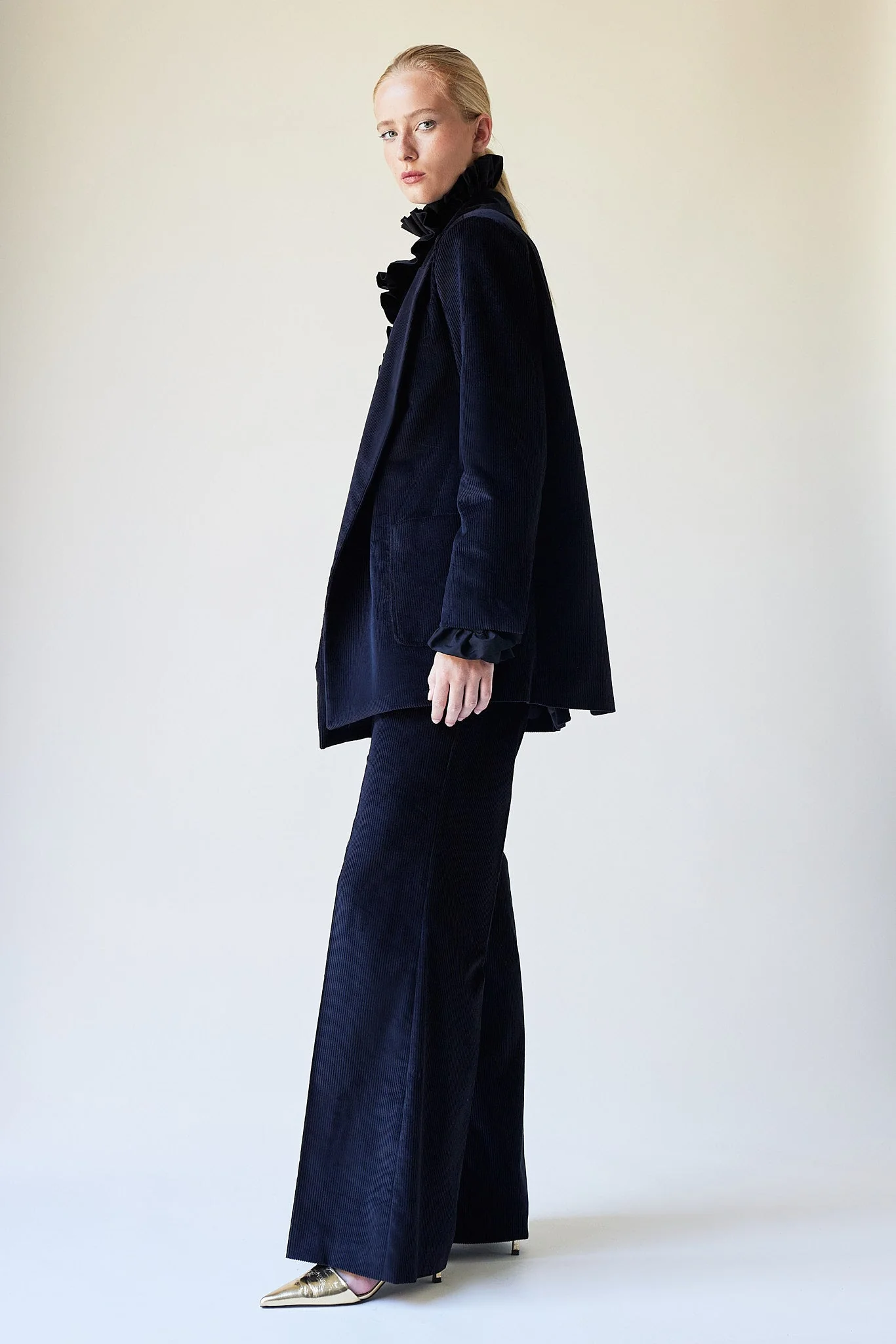 Blazer Felix - Black Corduroy - Femme - Image 8