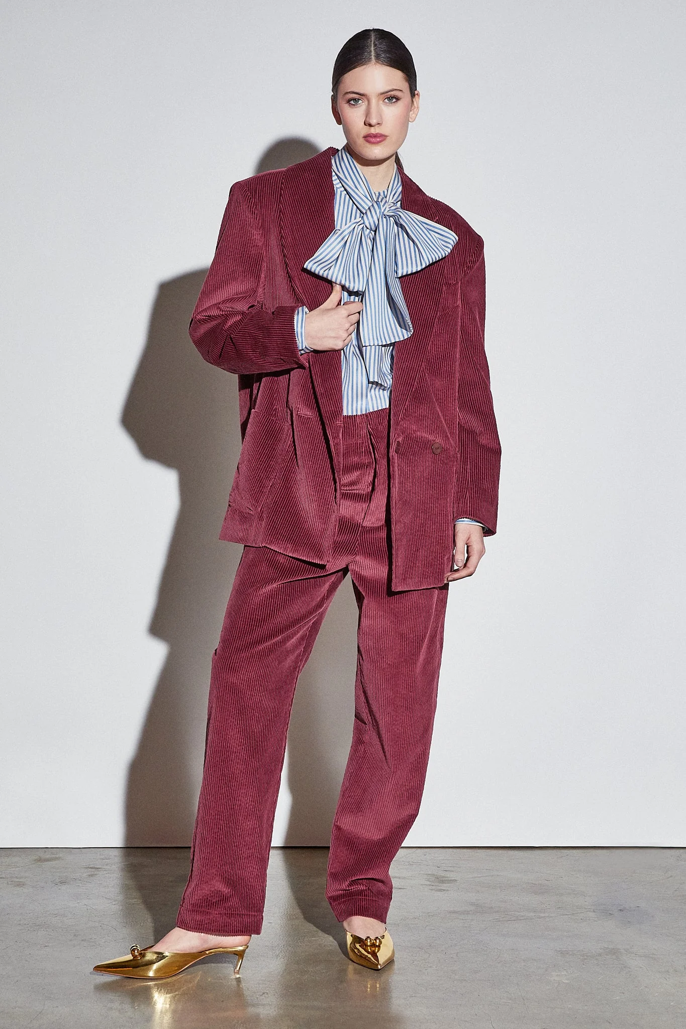 Blazer Felix - Maroon Corduroy - Femme - Image 2