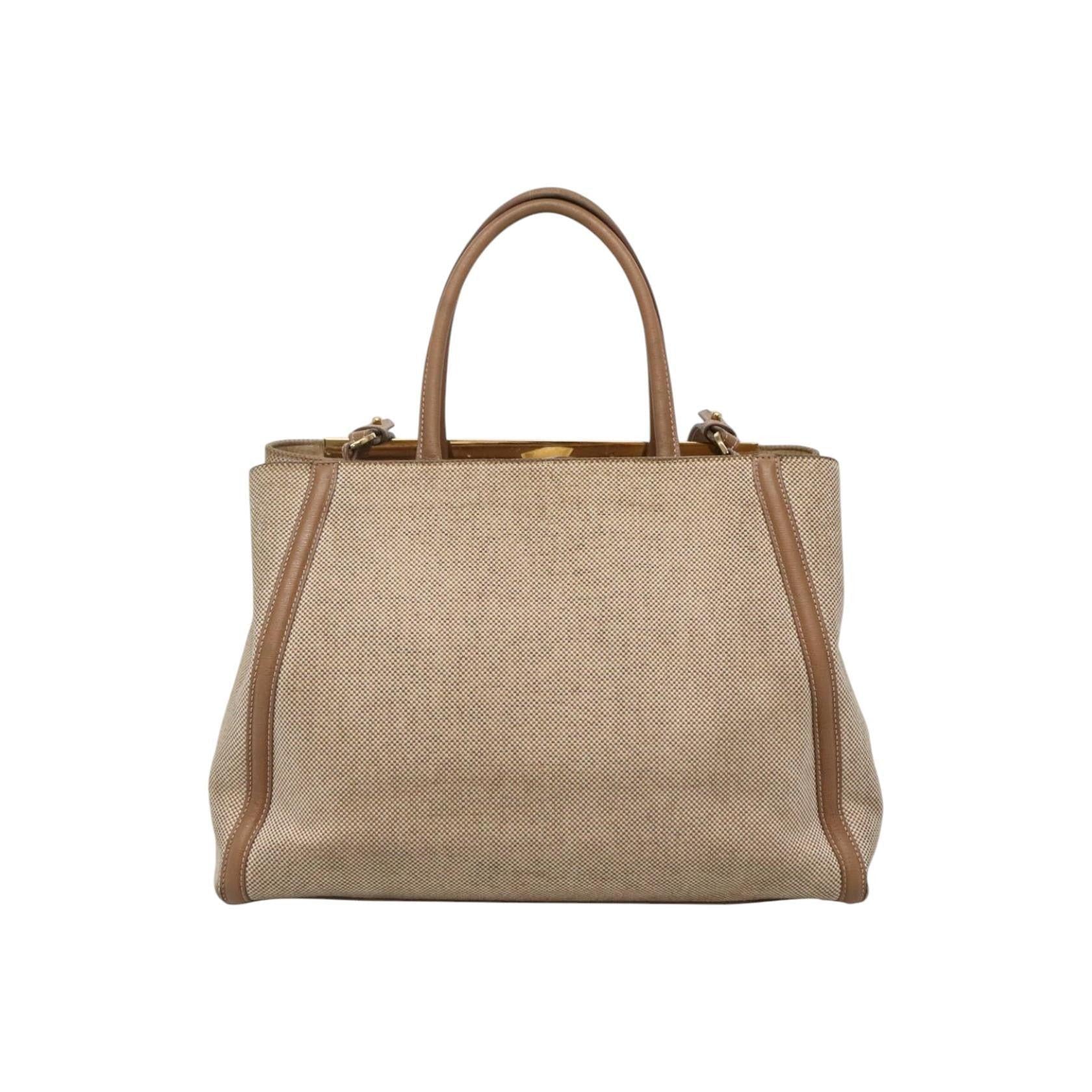 Sac Fendi 2Jours - Beige - Image 2