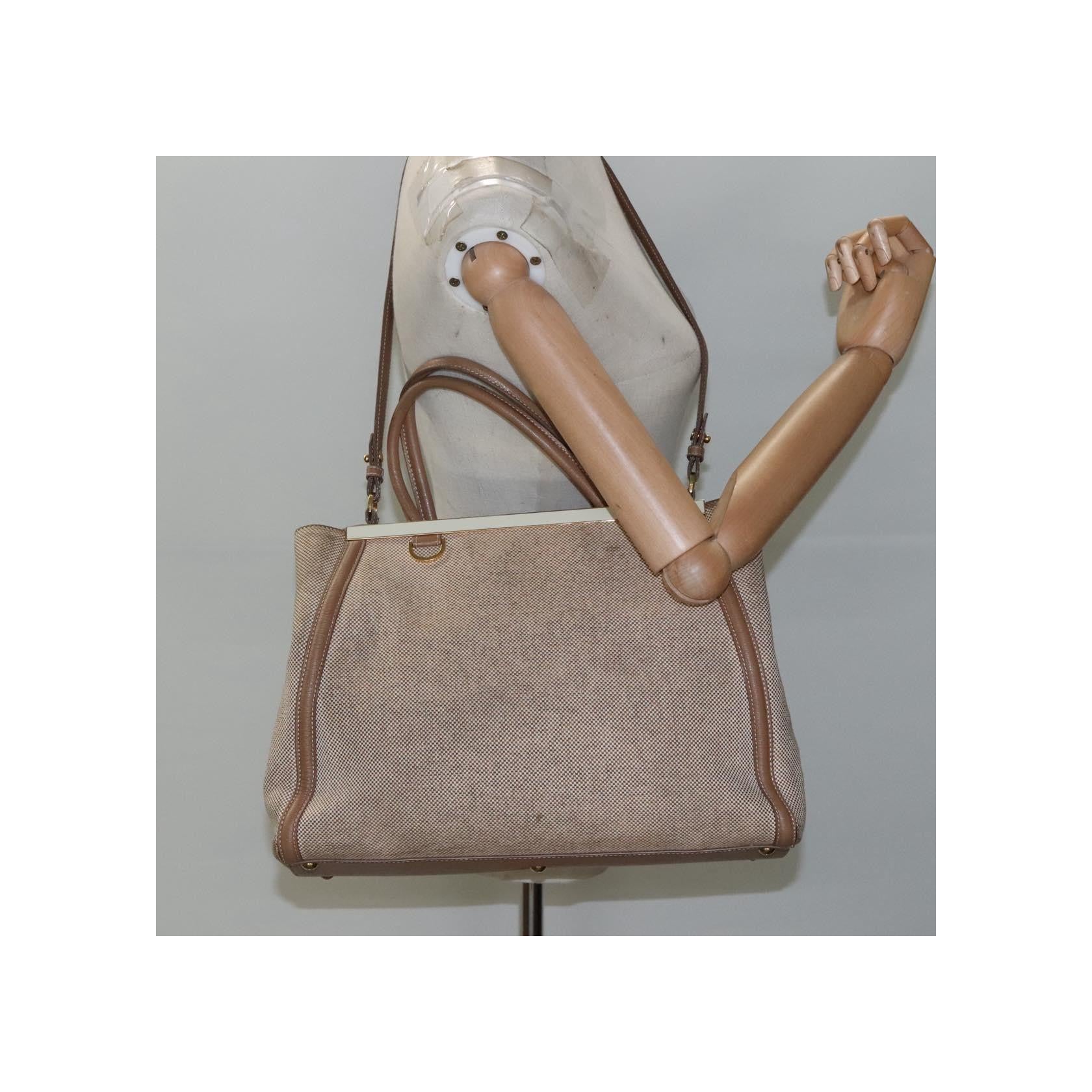 Sac Fendi 2Jours - Beige - Image 15