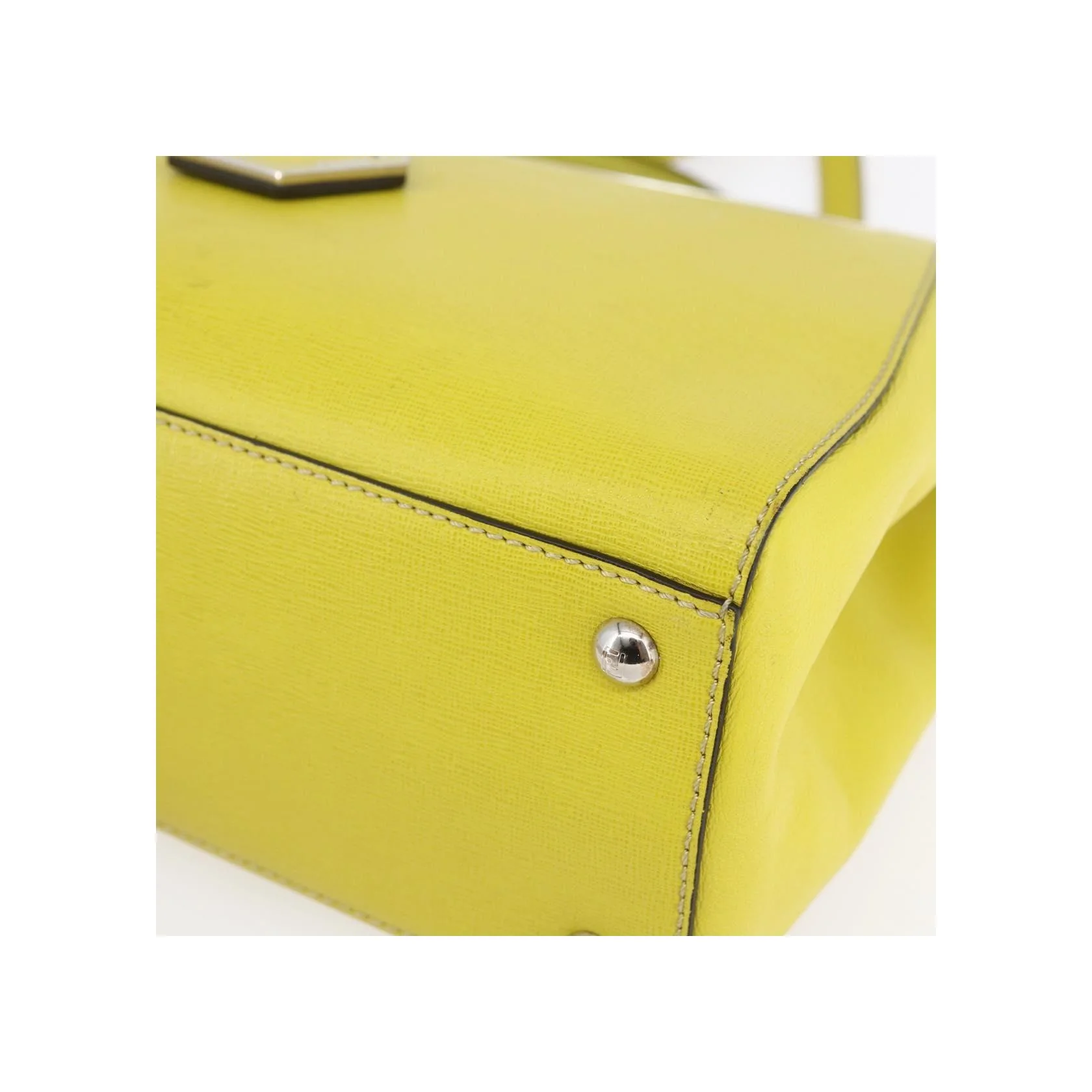 Sac Fendi 2Jours - Yellow - Image 9