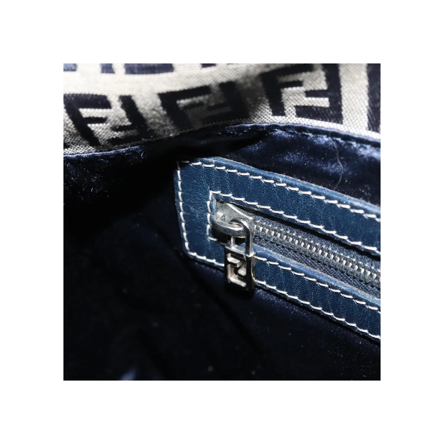 Sac Baguette Fendi Mamma - Navy - Image 13
