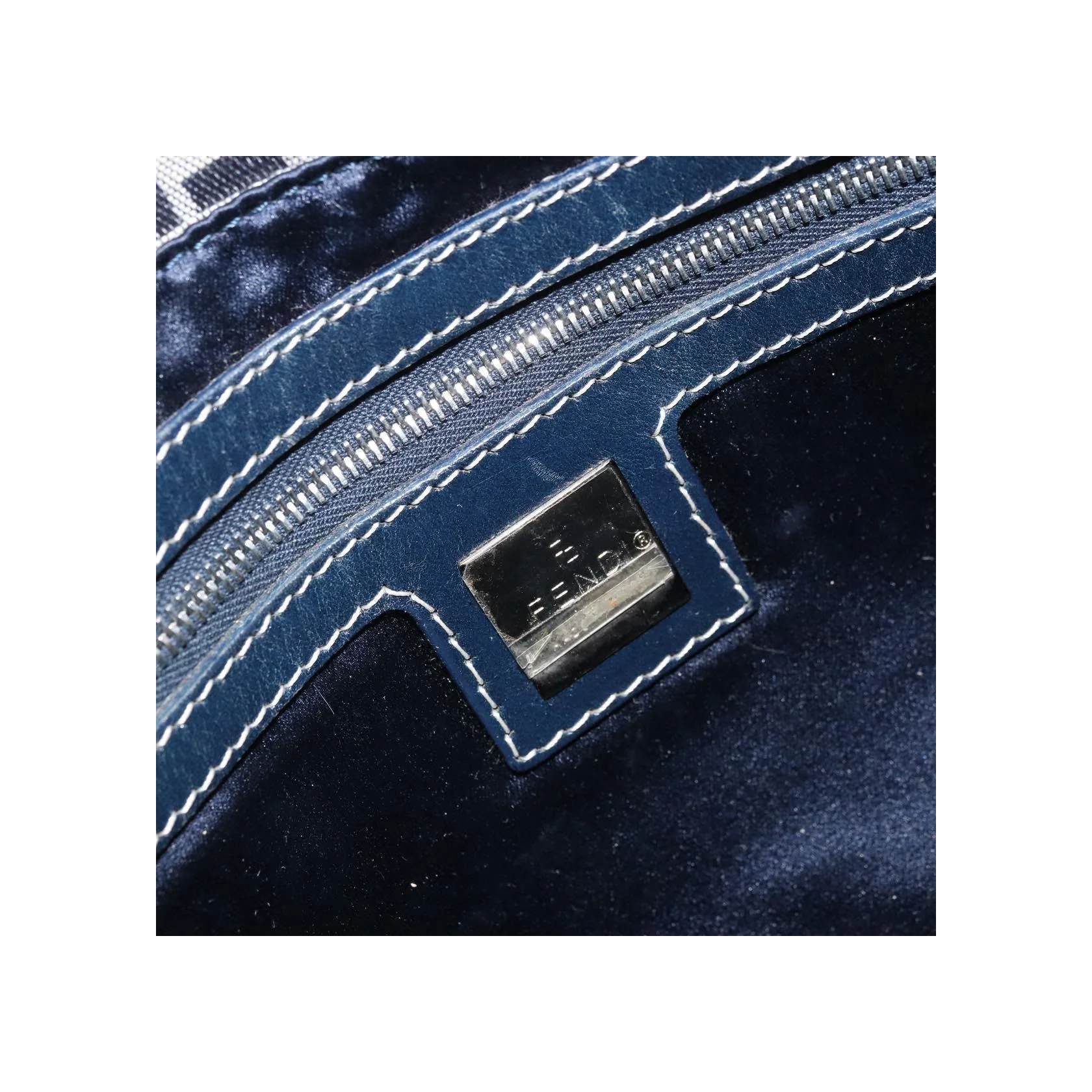 Sac Baguette Fendi Mamma - Navy - Image 6