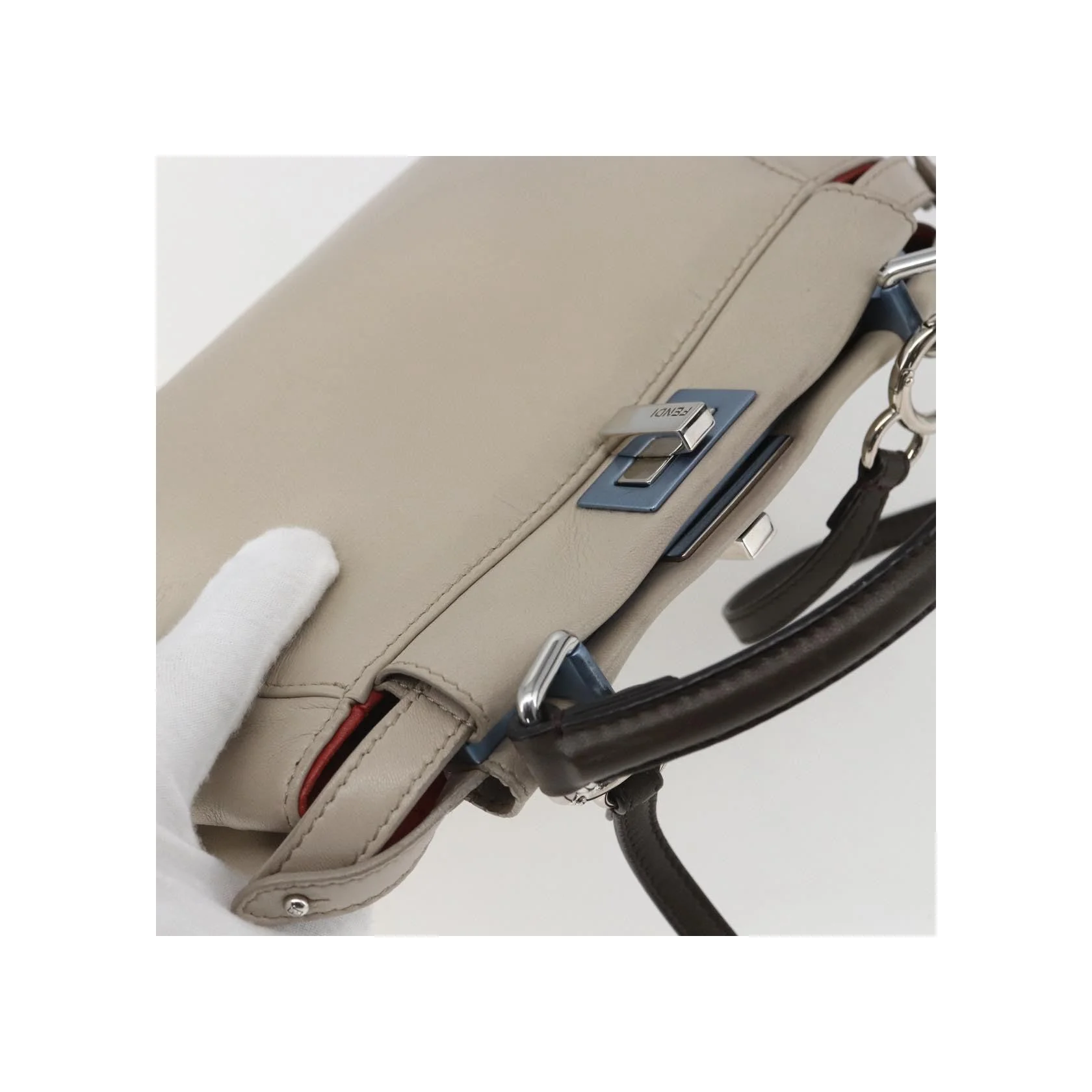 Sac Fendi Peekaboo - Beige - Image 8