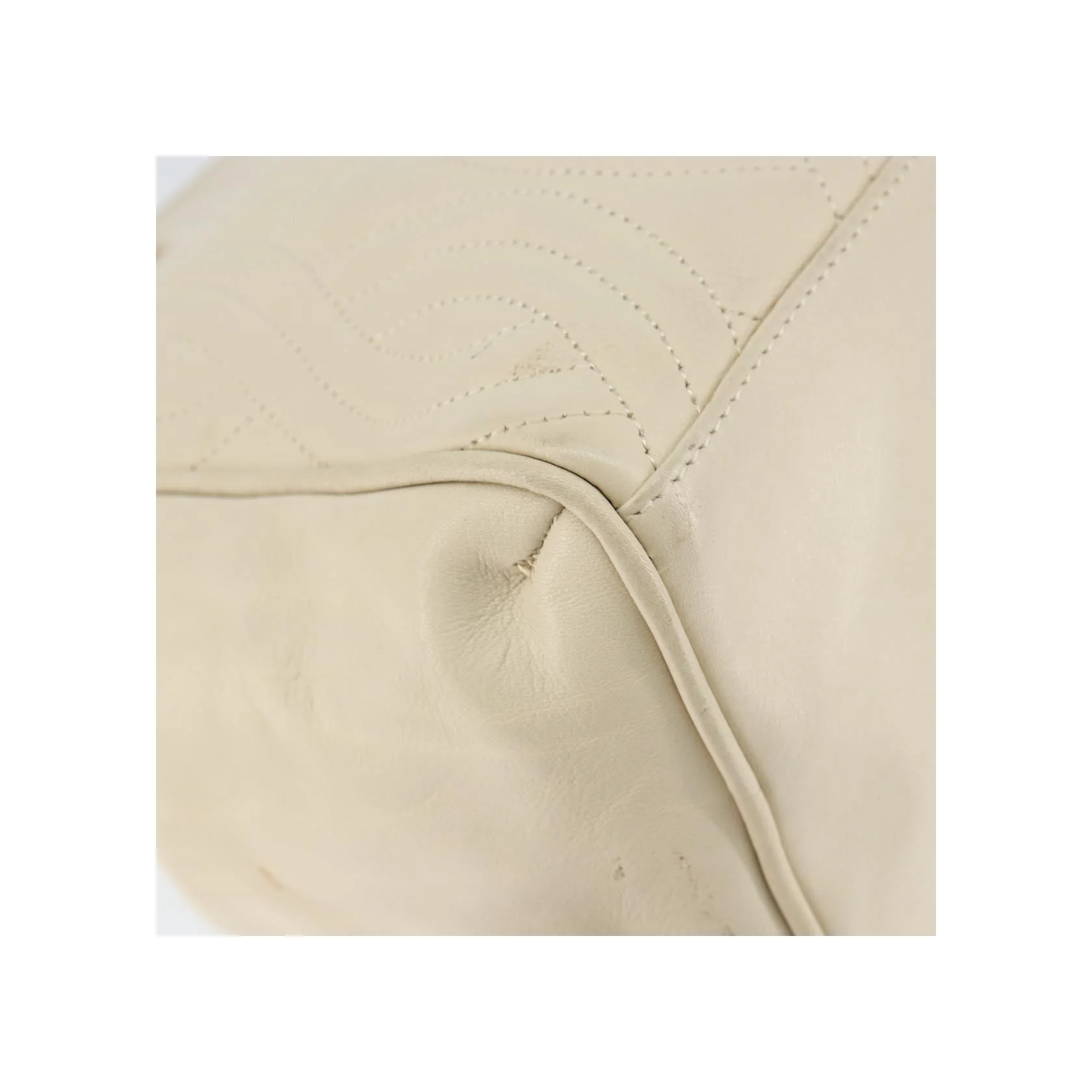 Sac À Main Fendi Wave Stitch - Beige - Image 11