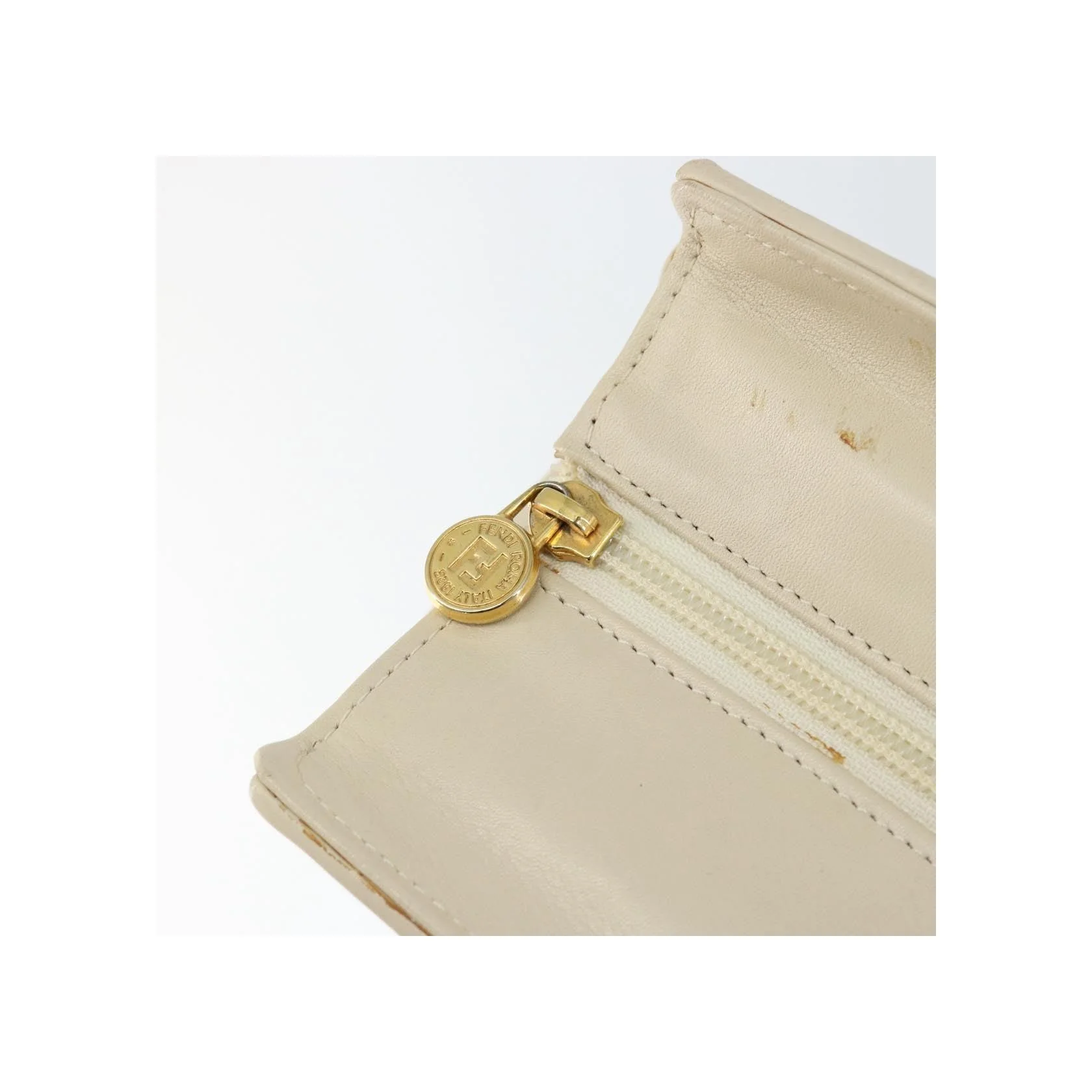 Sac À Main Fendi Wave Stitch - Beige - Image 12