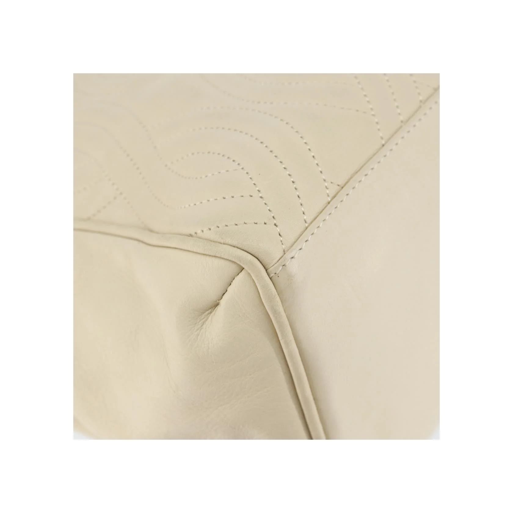 Sac À Main Fendi Wave Stitch - Beige - Image 9
