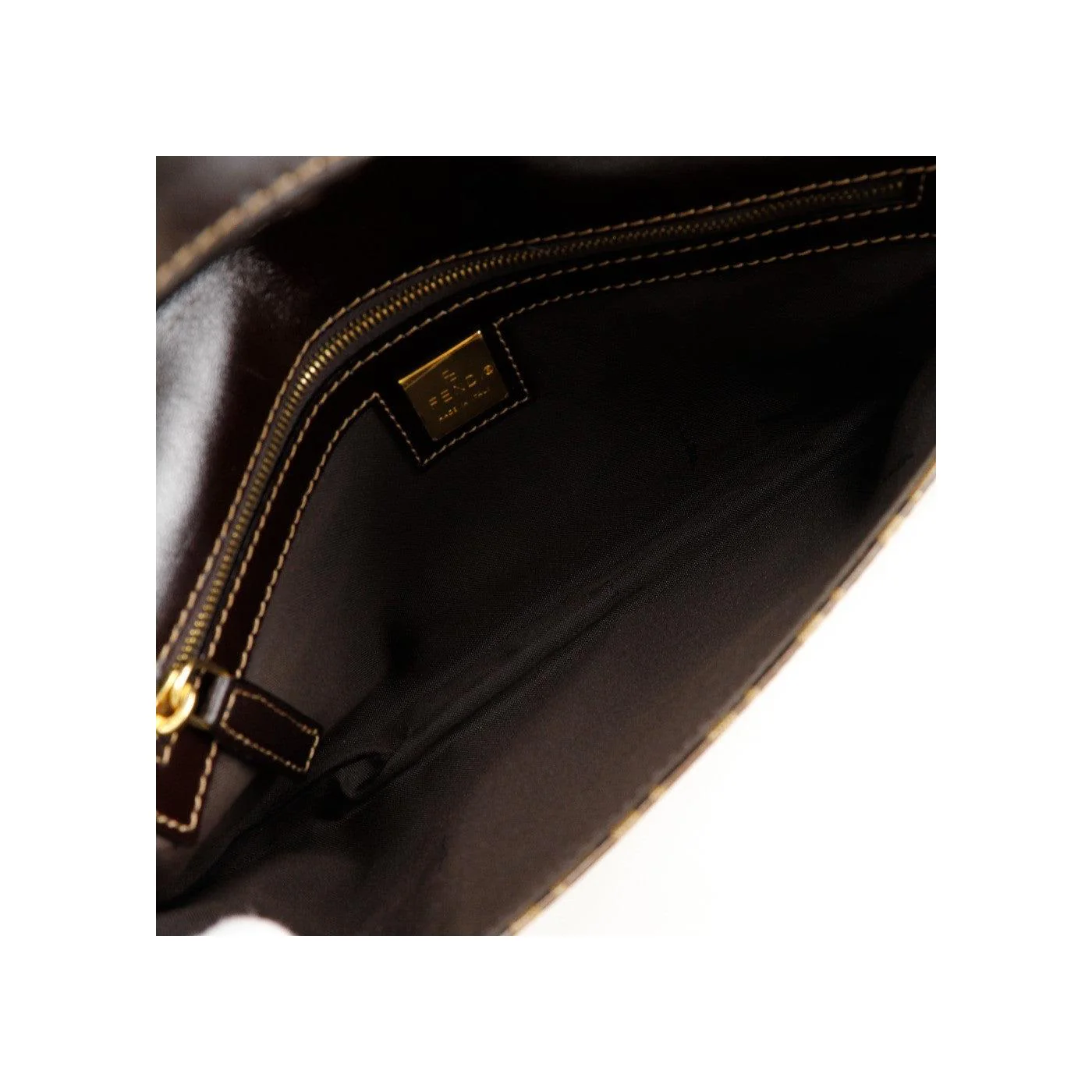 Sac Baguette Fendi Zucchino Mamma - Brown - Image 3