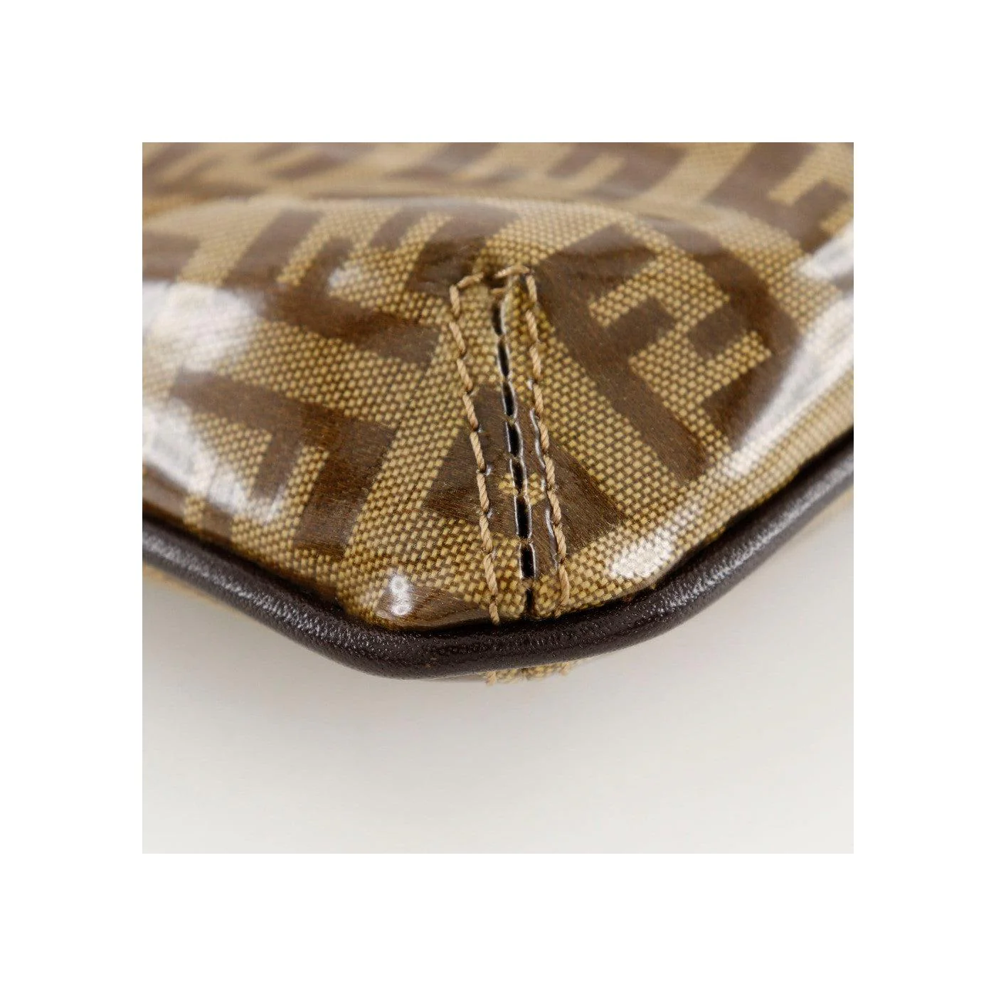 Sac Baguette Fendi Zucchino Mamma - Brown - Image 5