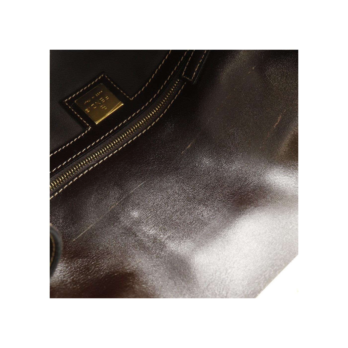 Sac Baguette Fendi Zucchino Mamma - Brown - Image 9