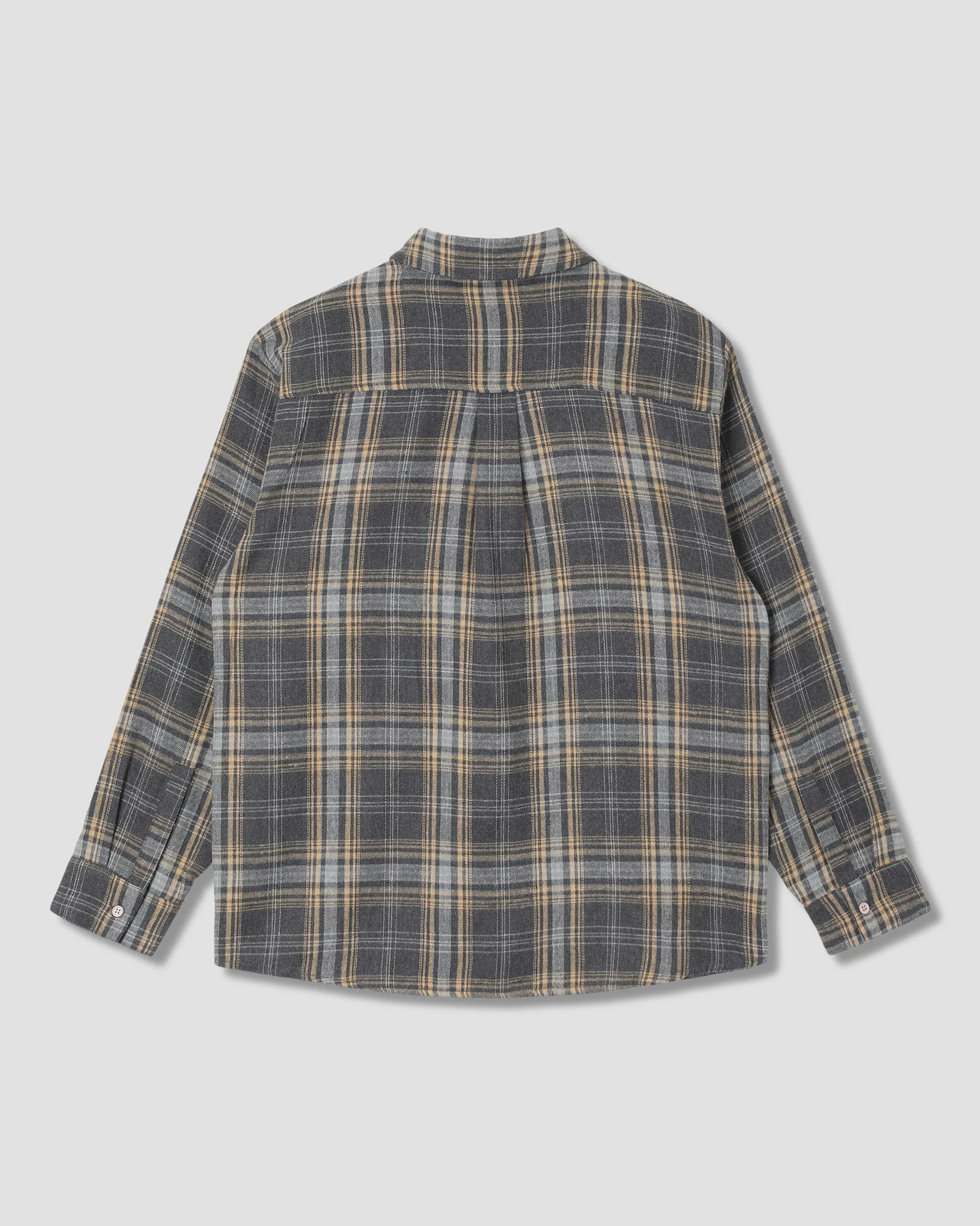 Flannel Shirt - Charcoal Plaid - Image 3