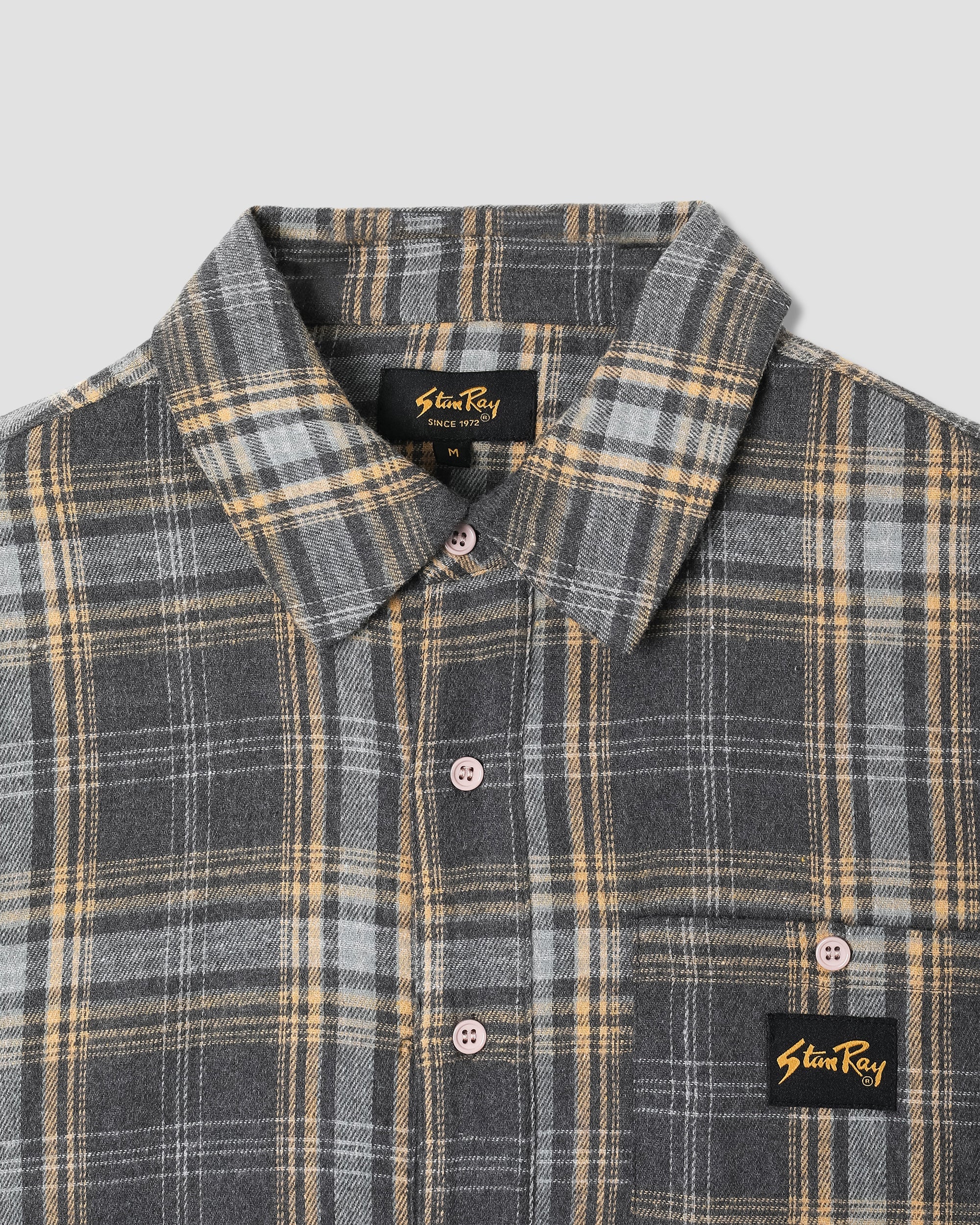 Flannel Shirt - Charcoal Plaid - Image 4