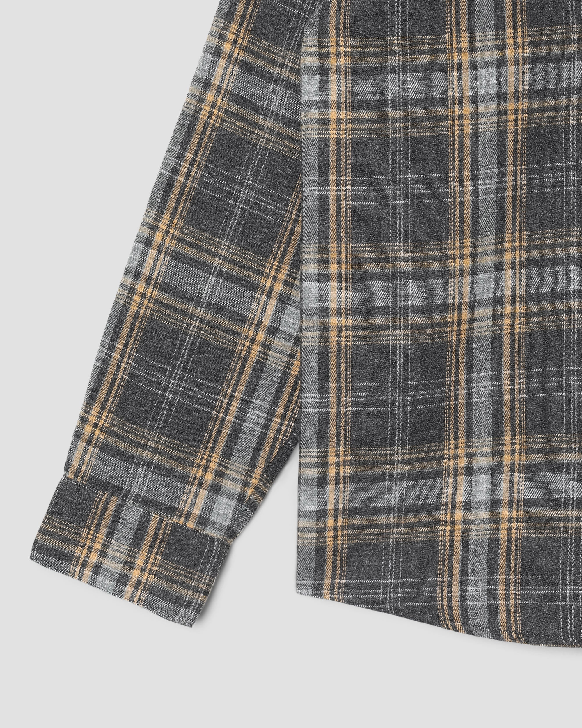 Flannel Shirt - Charcoal Plaid - Image 5