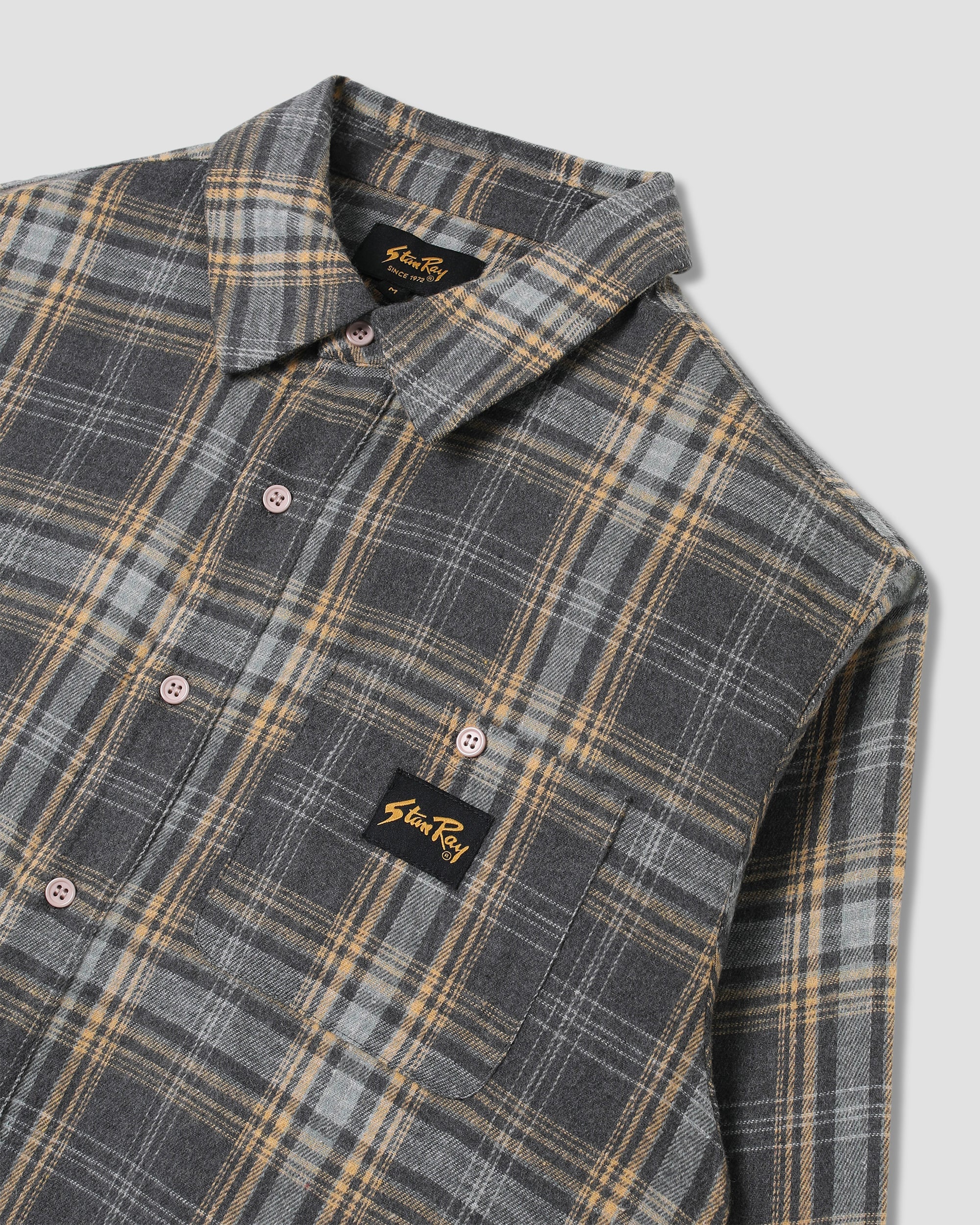 Flannel Shirt - Charcoal Plaid - Image 6