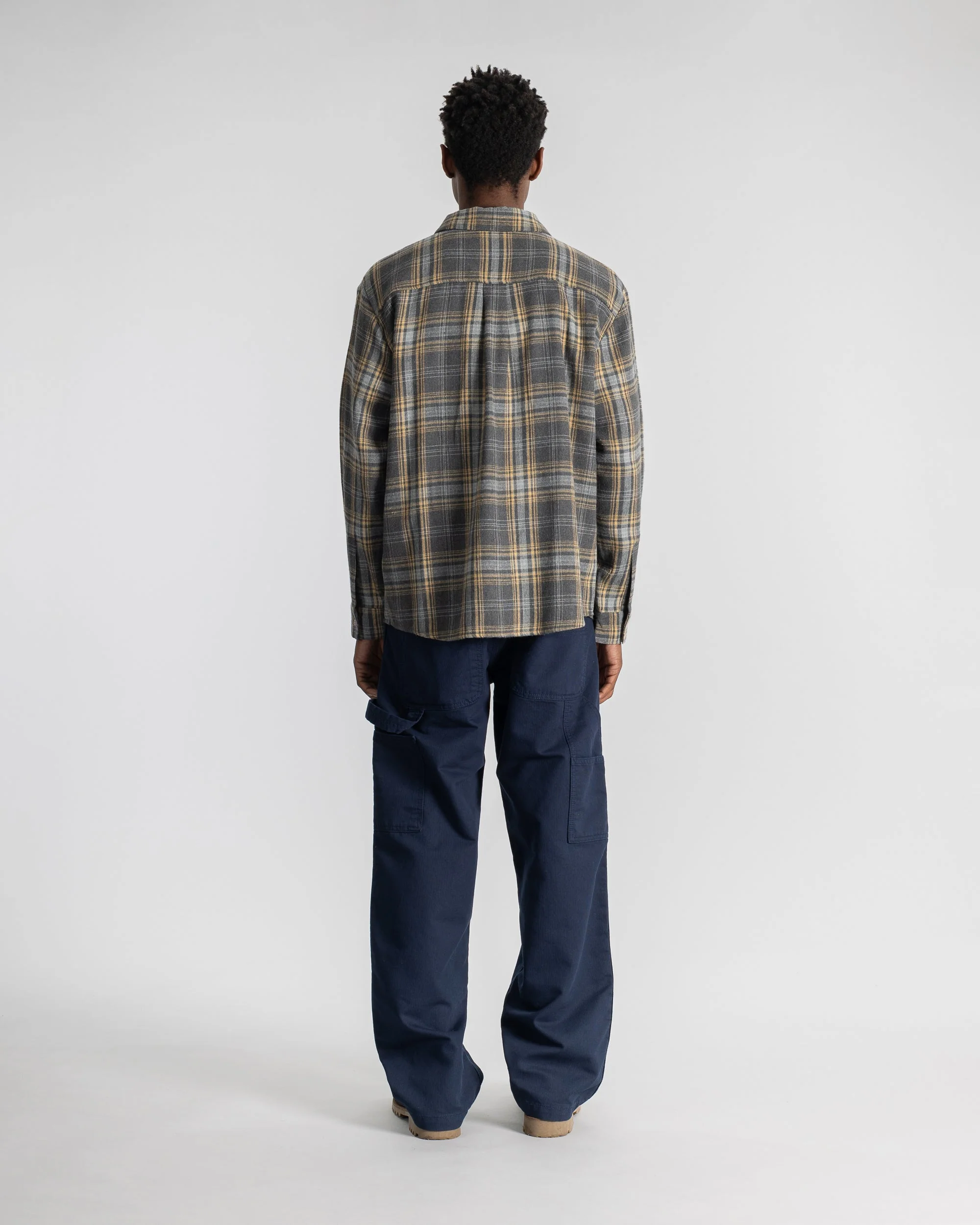 Flannel Shirt - Charcoal Plaid - Image 7
