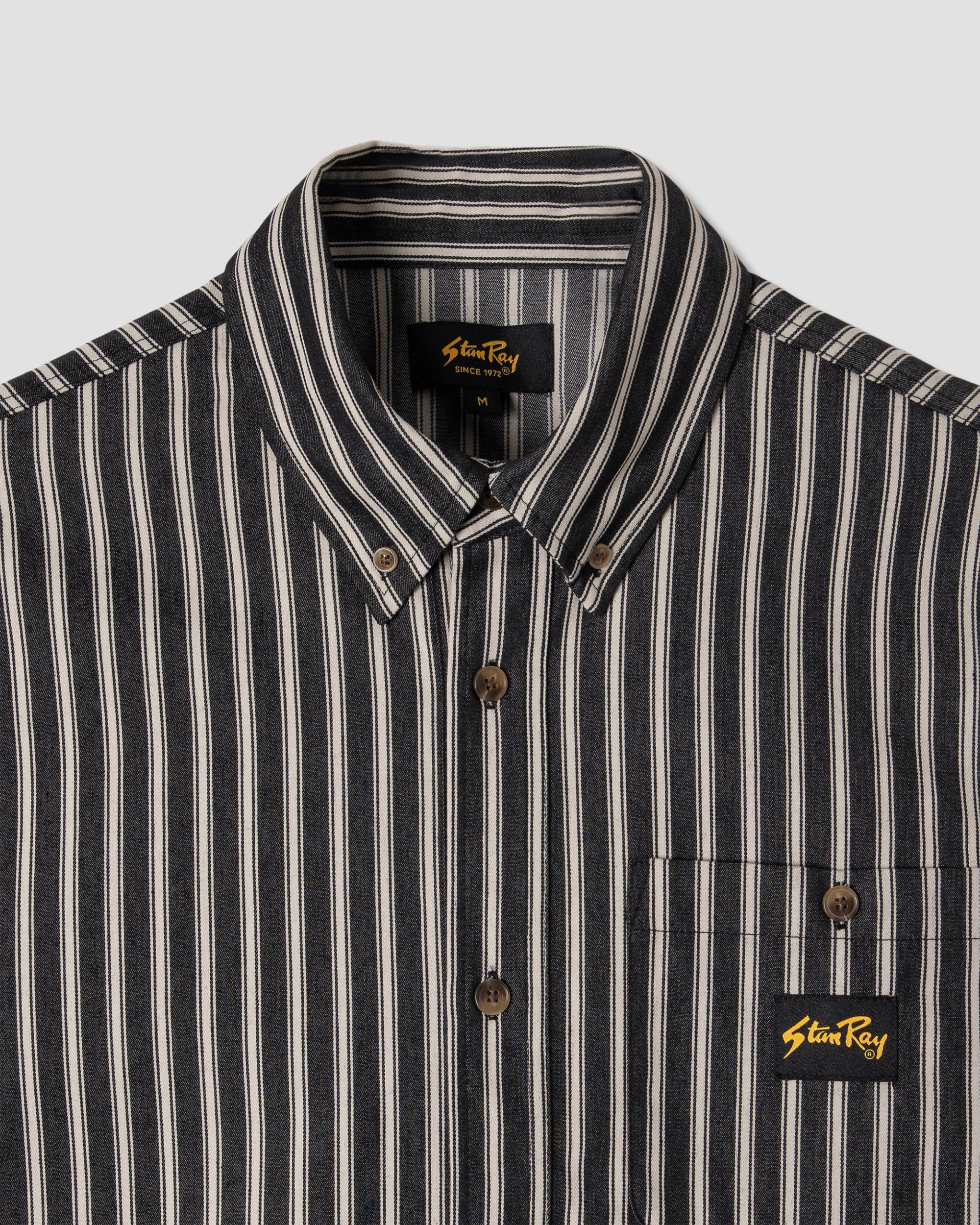 Flannel Shirt - Charcoal Stripe - Image 4