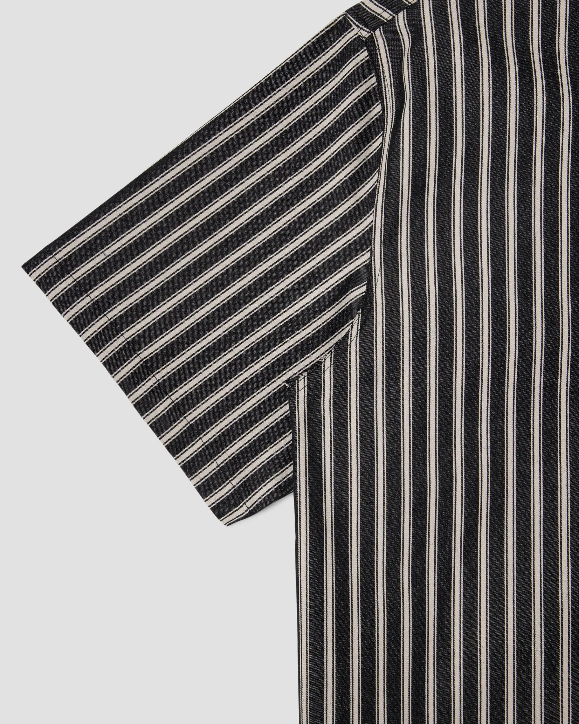 Flannel Shirt - Charcoal Stripe - Image 5