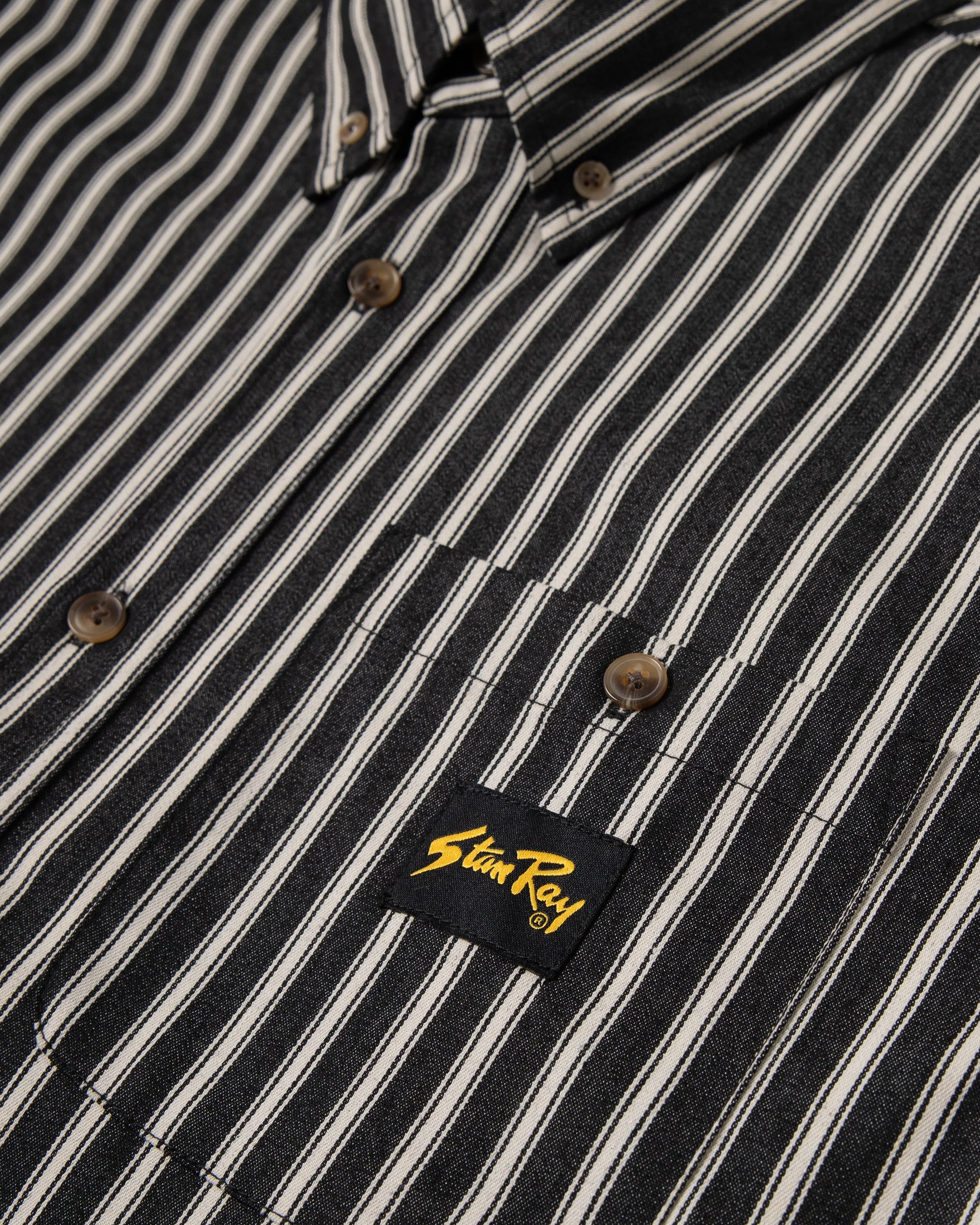 Flannel Shirt - Charcoal Stripe - Image 6