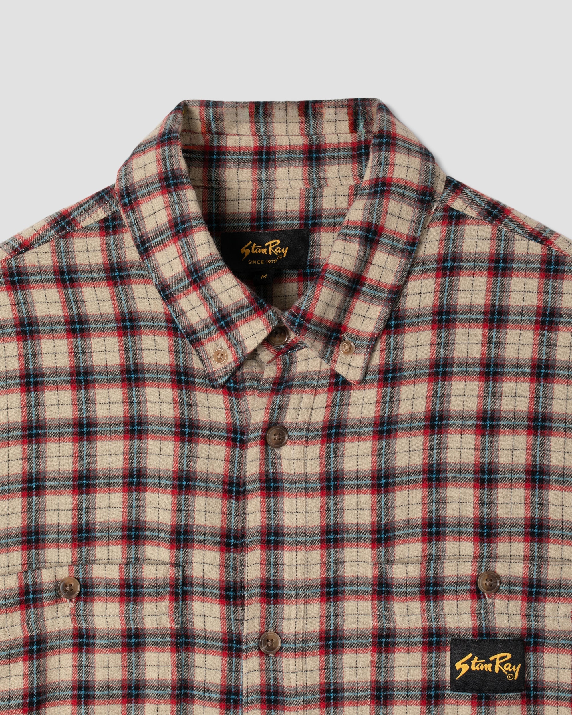 Flannel Shirt - Easy Natural Plaid - Image 3