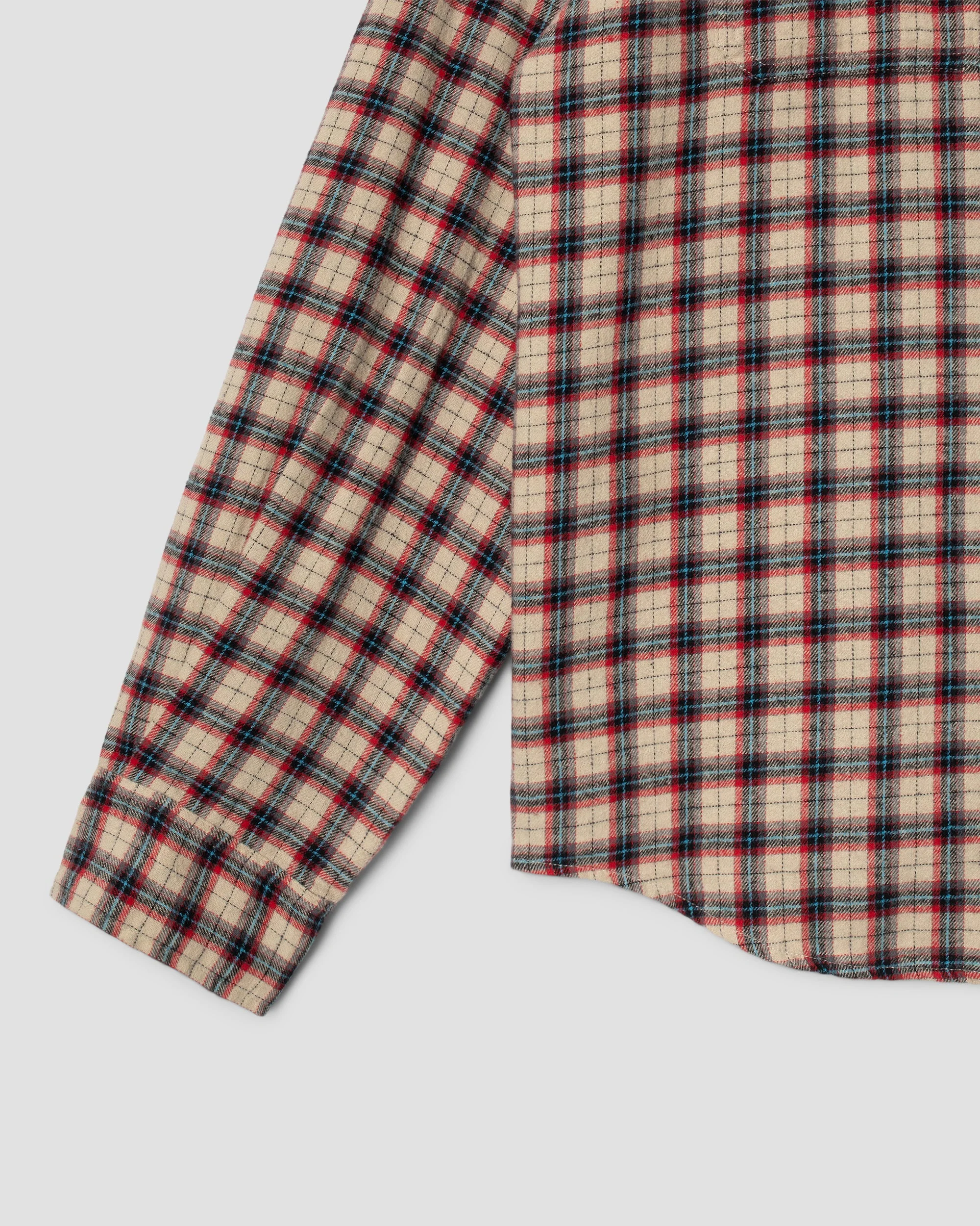 Flannel Shirt - Easy Natural Plaid - Image 4
