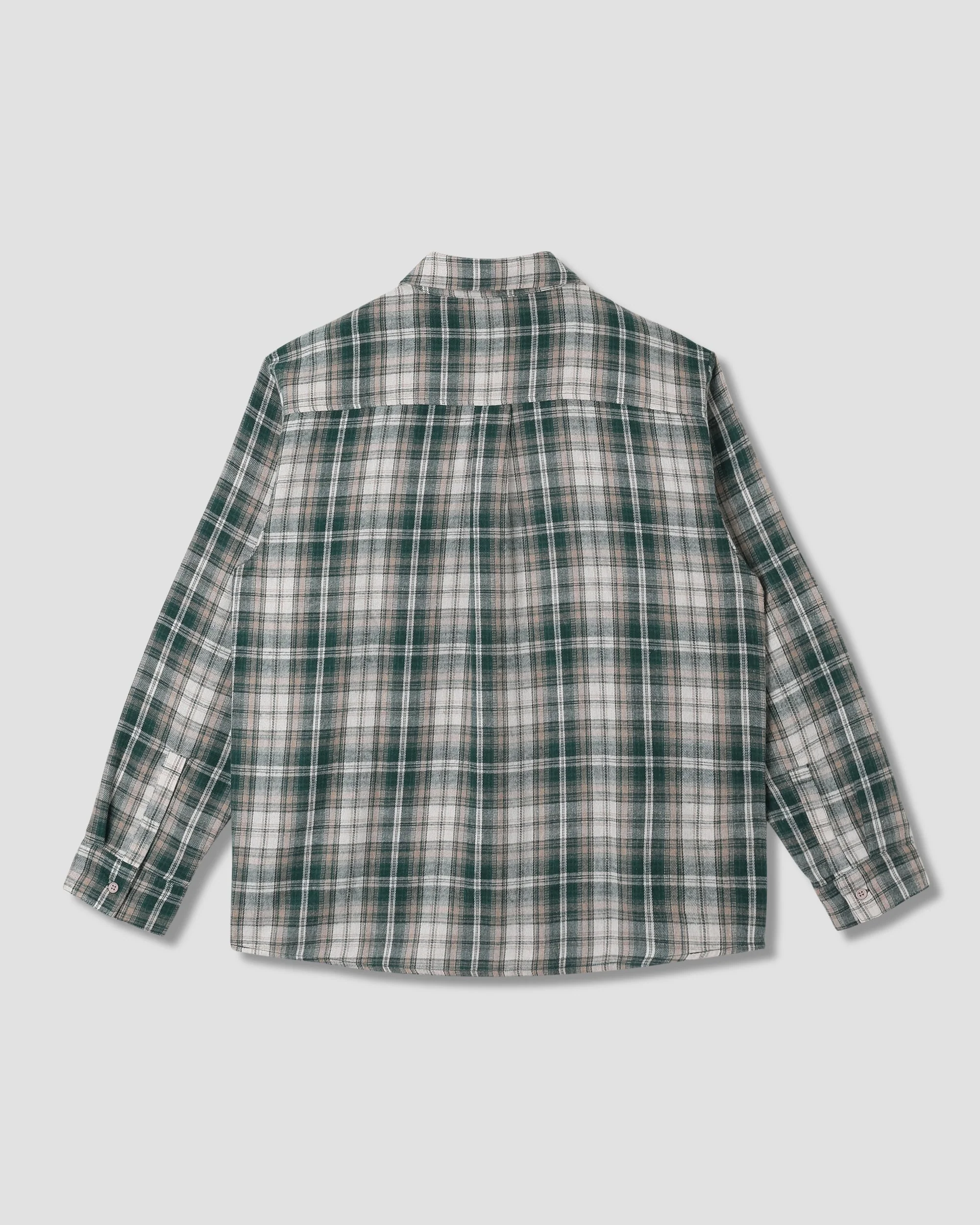 Flannel Shirt - Green Plaid - Image 2