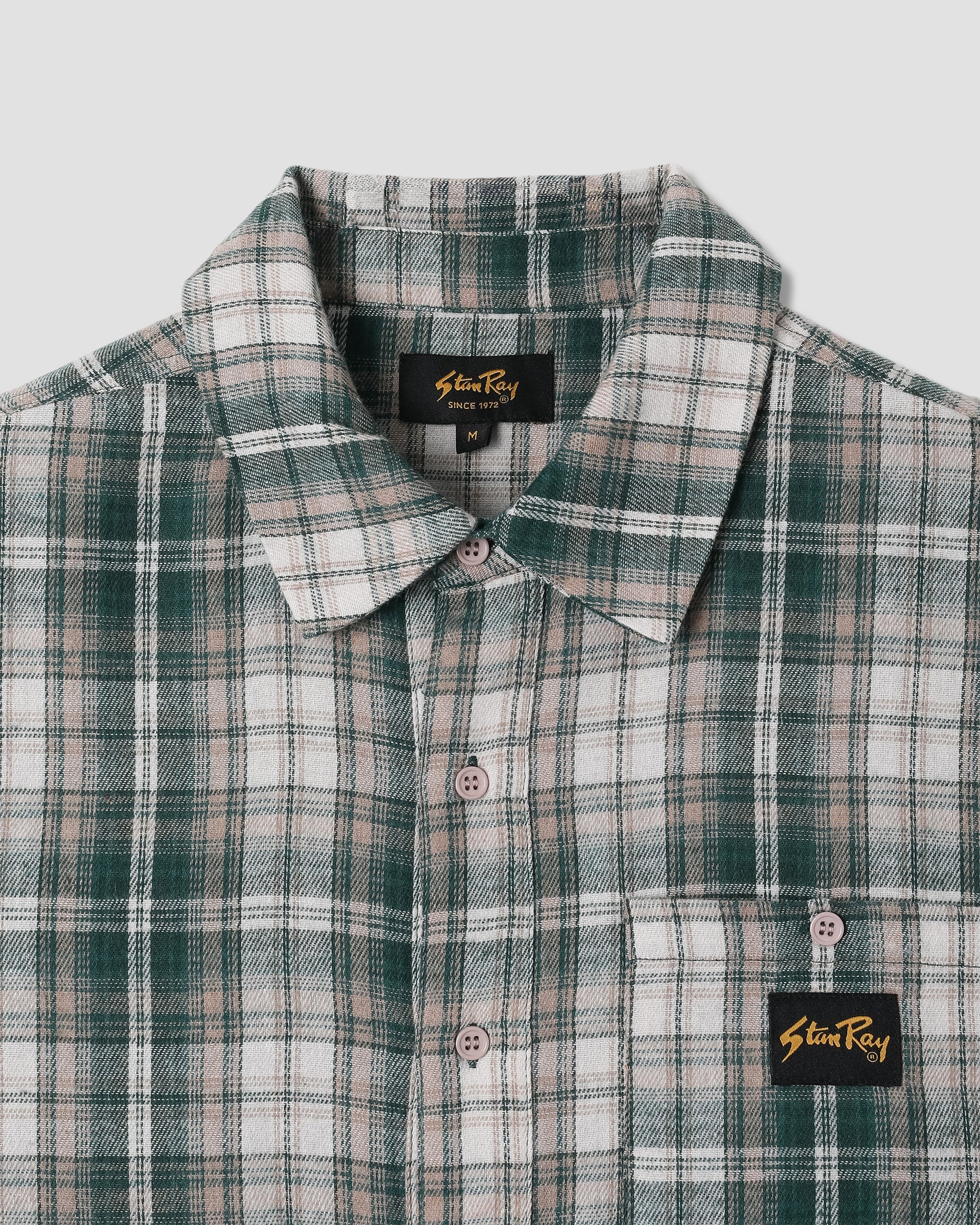 Flannel Shirt - Green Plaid - Image 3