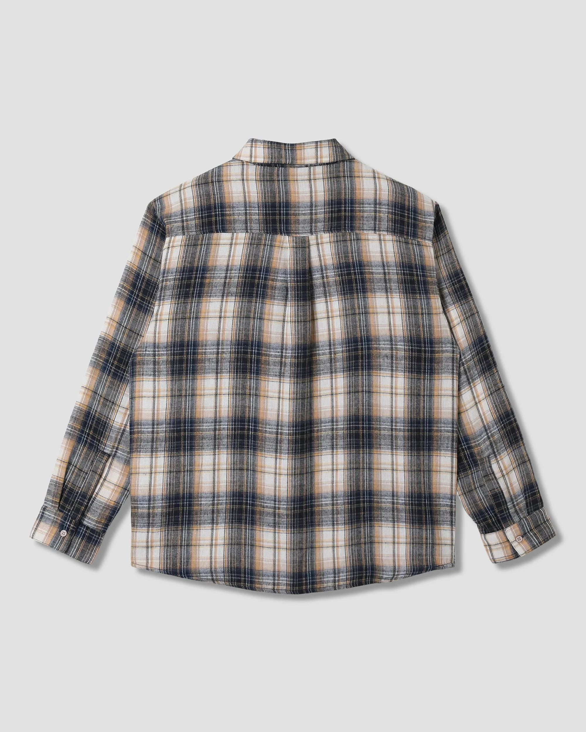 Flannel Shirt - Navy Plaid - Image 3