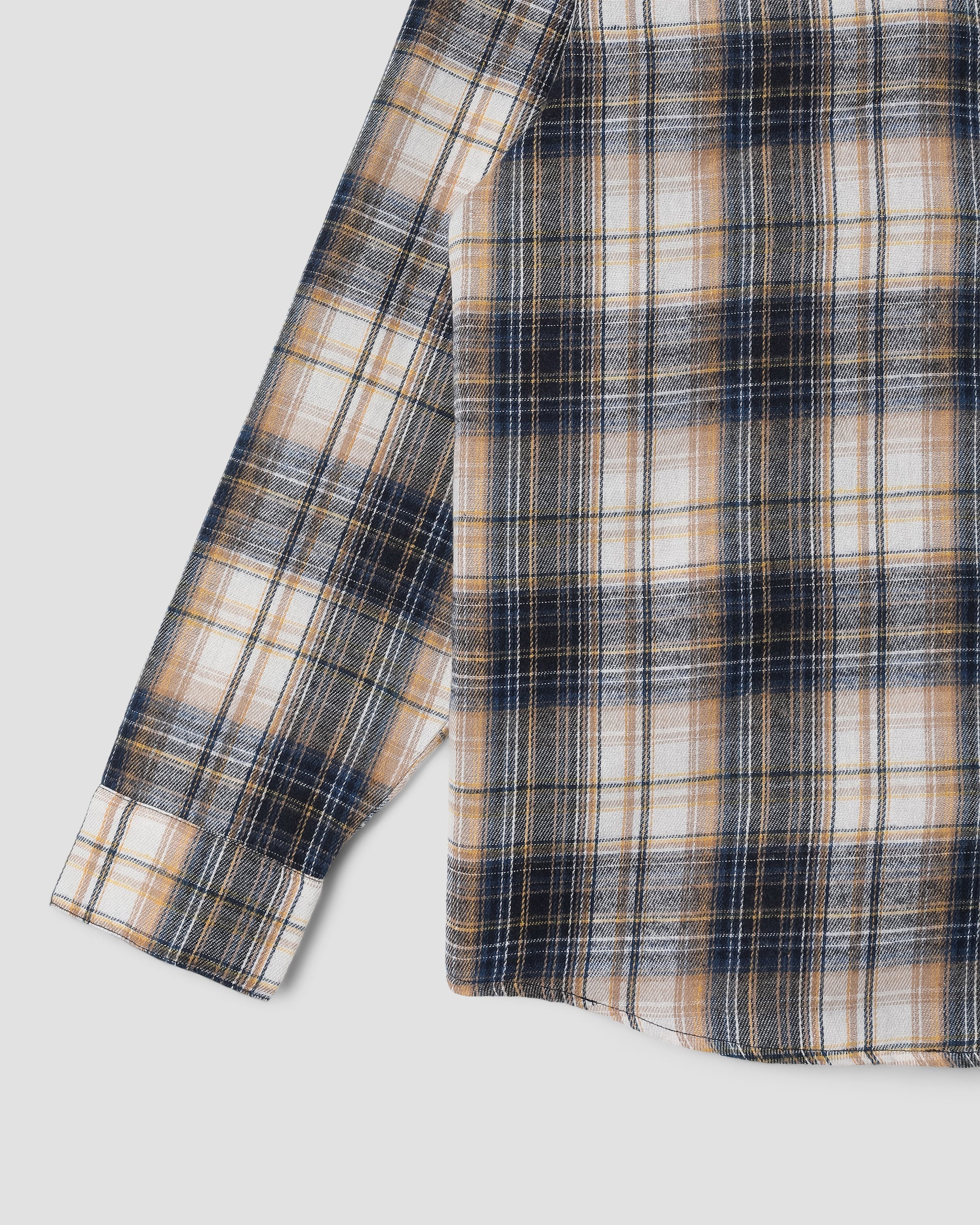 Flannel Shirt - Navy Plaid - Image 5