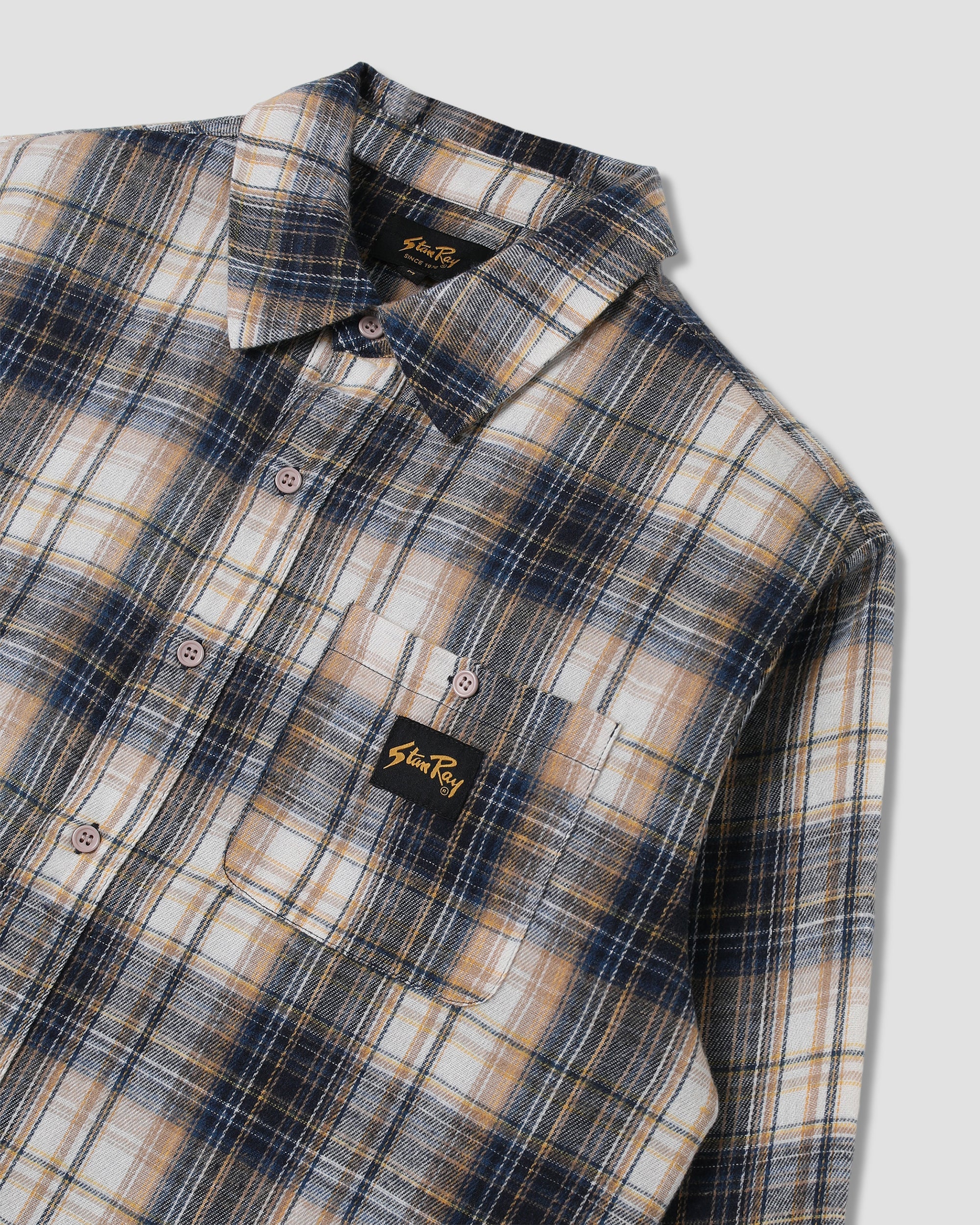 Flannel Shirt - Navy Plaid - Image 6