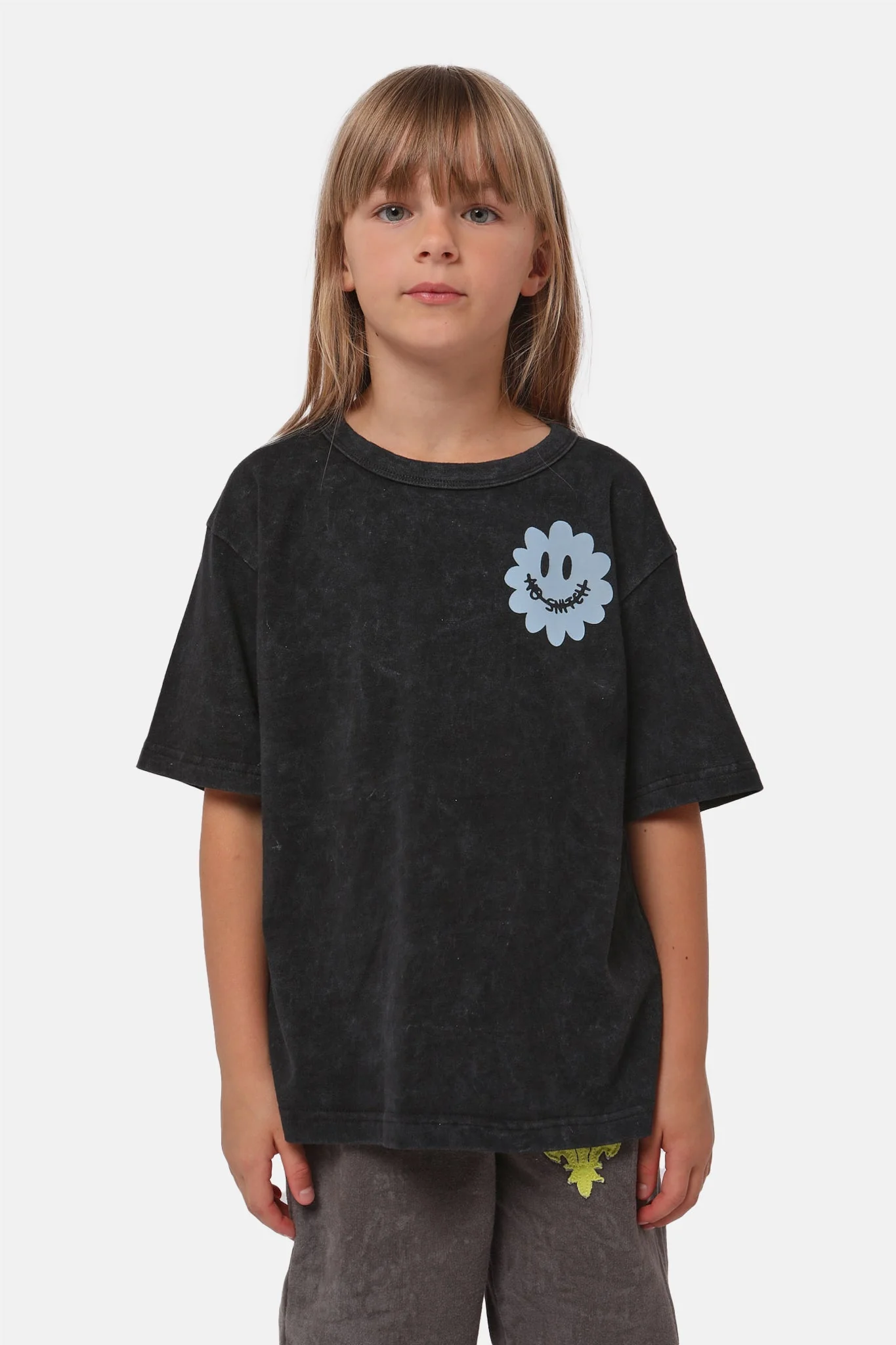 T-Shirt Flower - Black Wash - Image 3