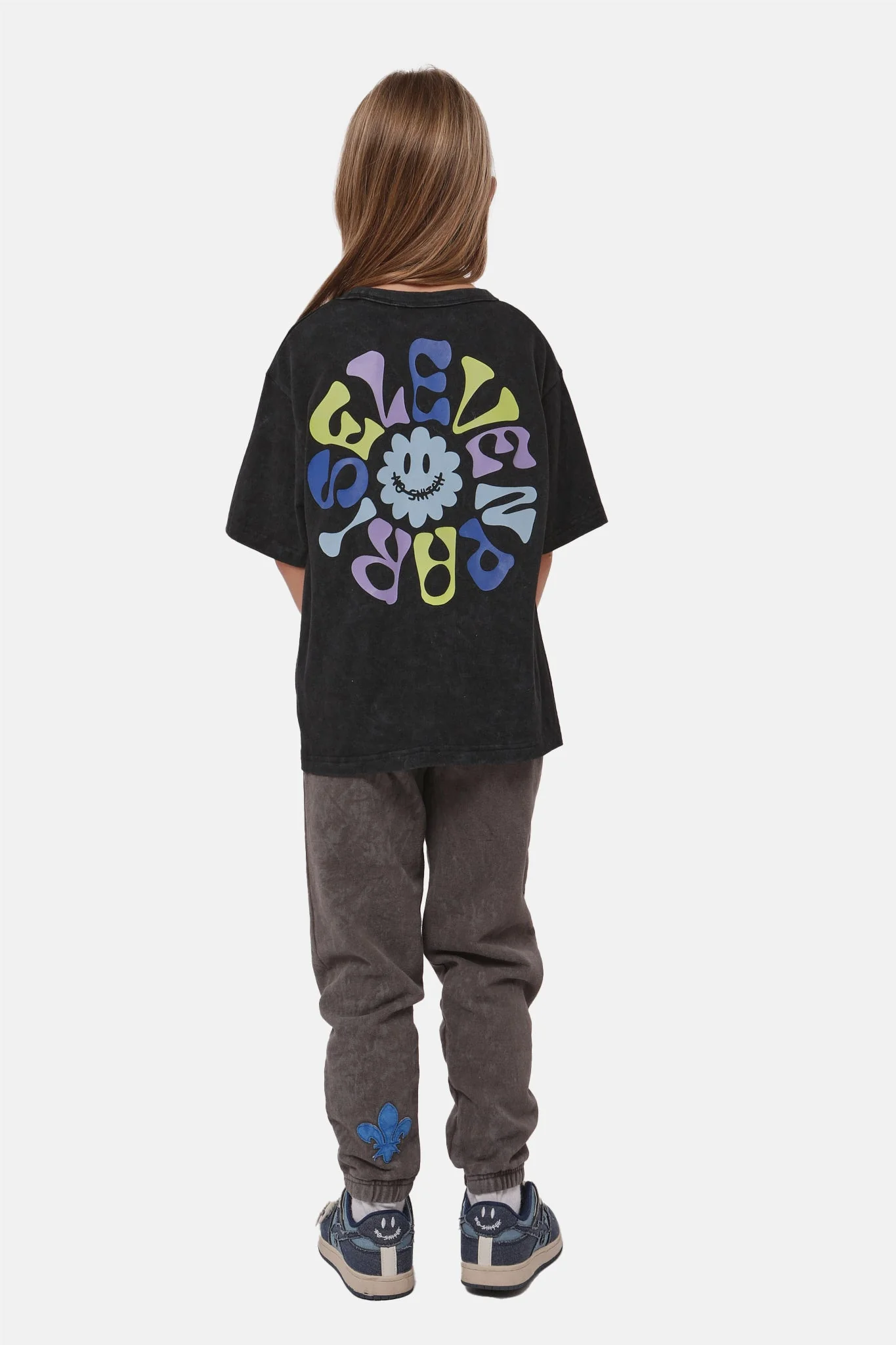 T-Shirt Flower - Black Wash - Image 4