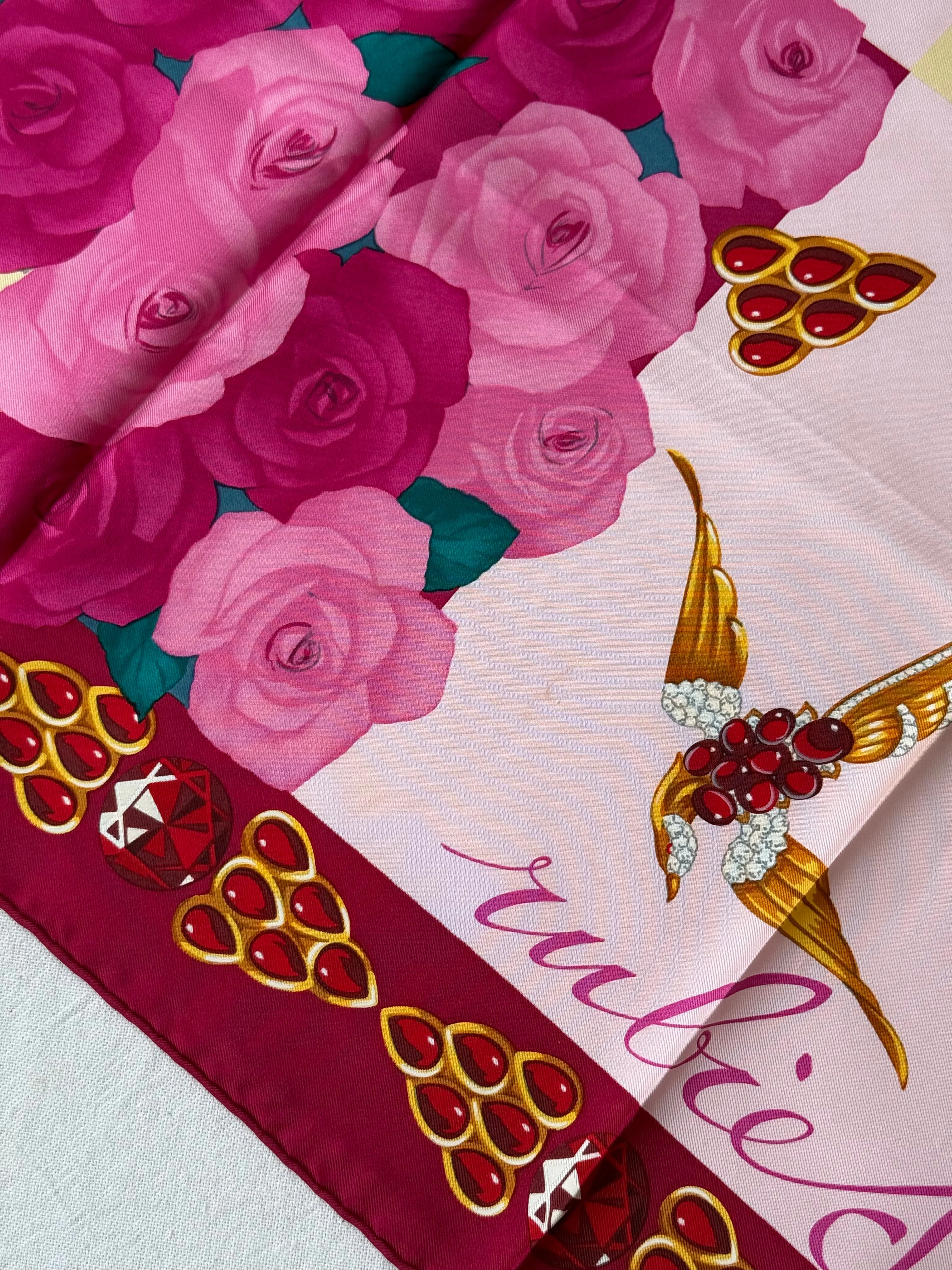 Foulard Cartier – Bouquets Et Rubis - Image 8