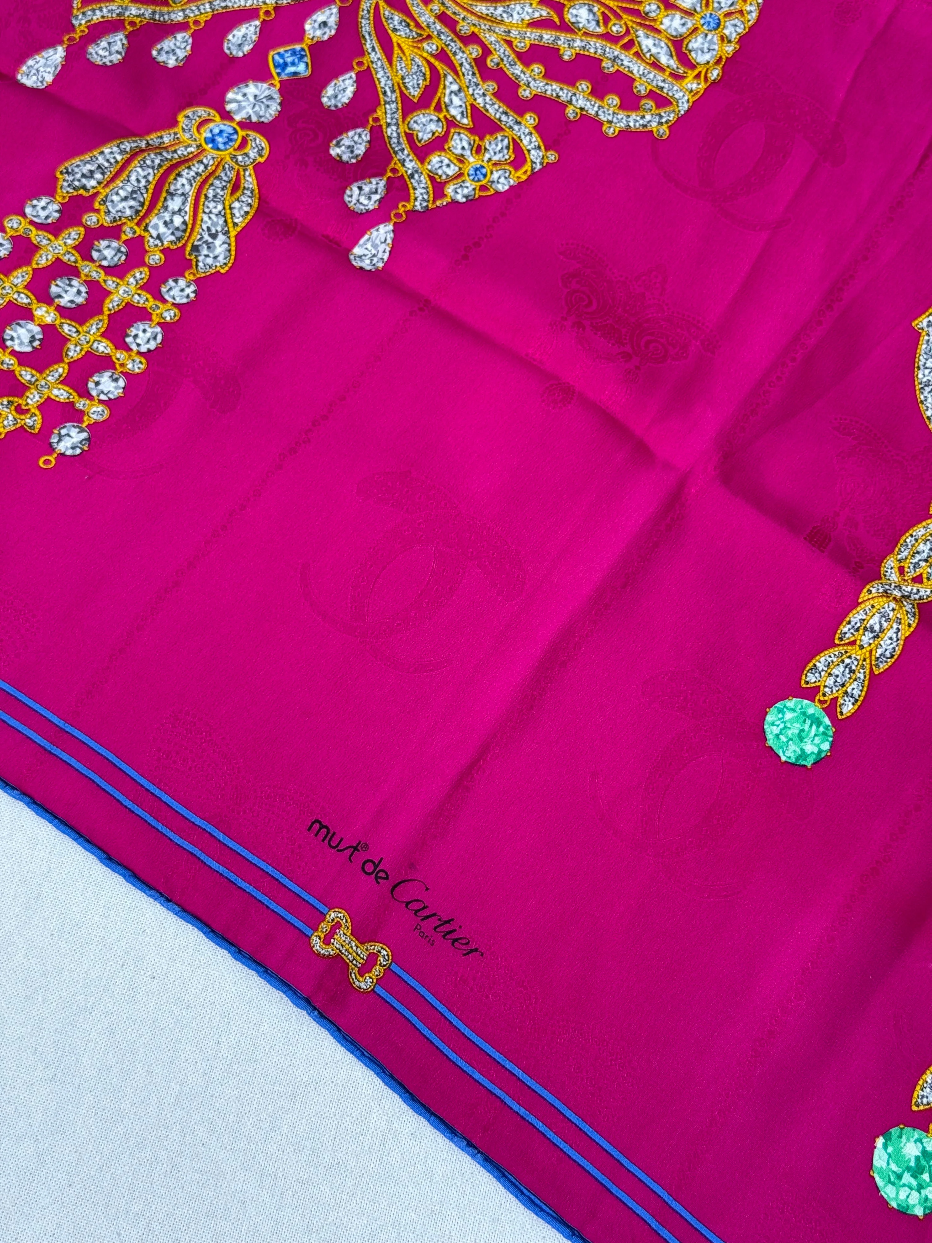 Foulard Cartier – Collection Musée, Motifs Bijoux Et Noeuds - Image 4